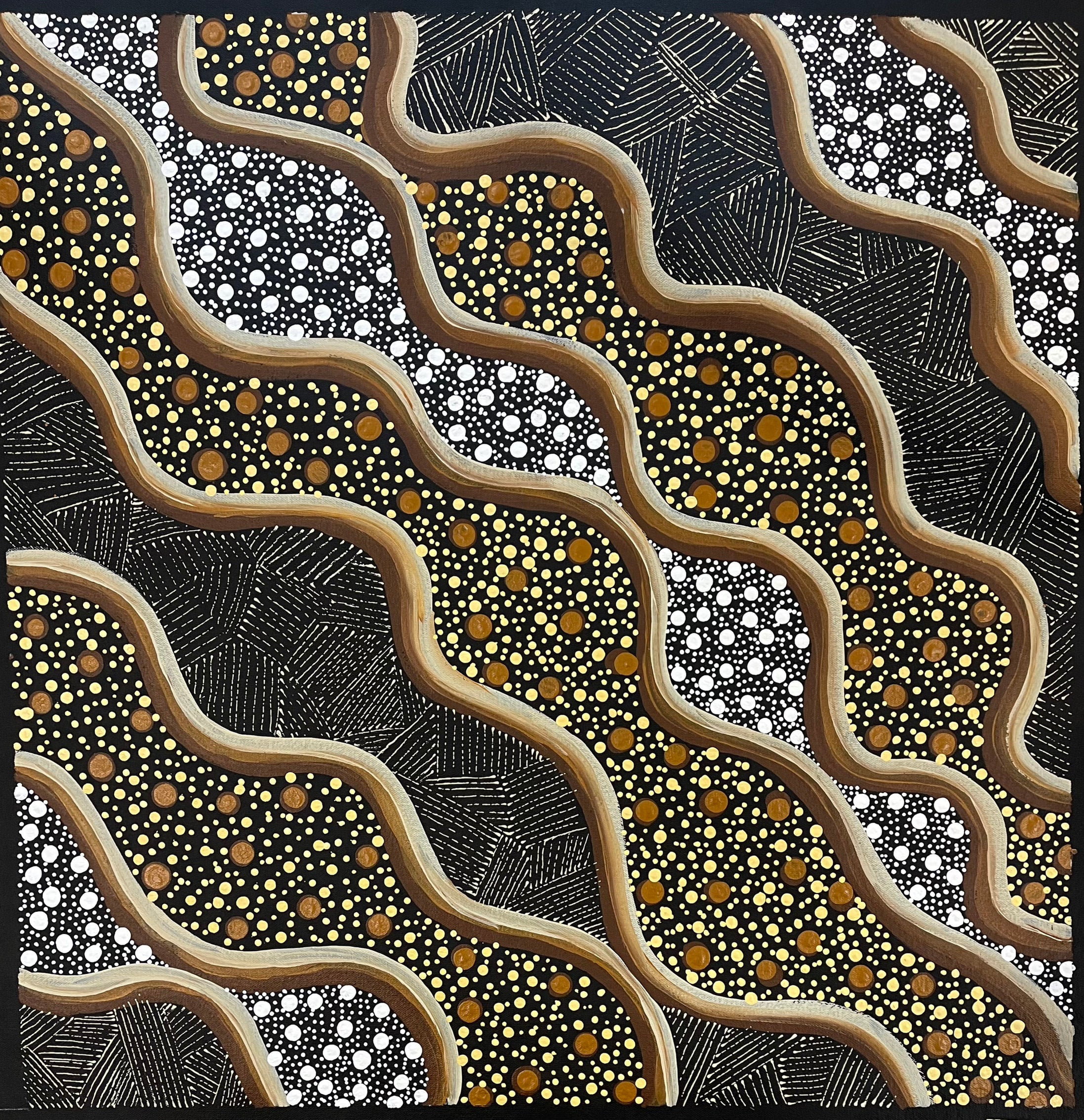 Deidre Burgoyne Rosier - Dry Hot Country - 59x58cm .12-11