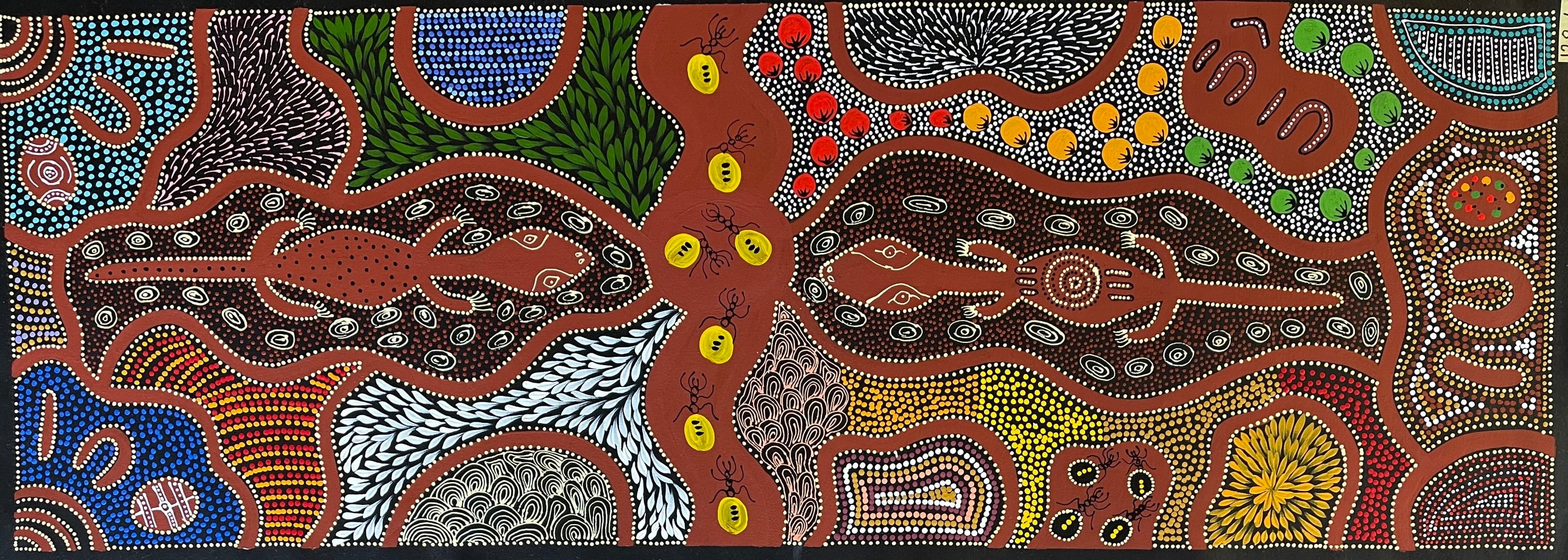 Caroline Numina - Bush Tucker - 128x44cm .79-14