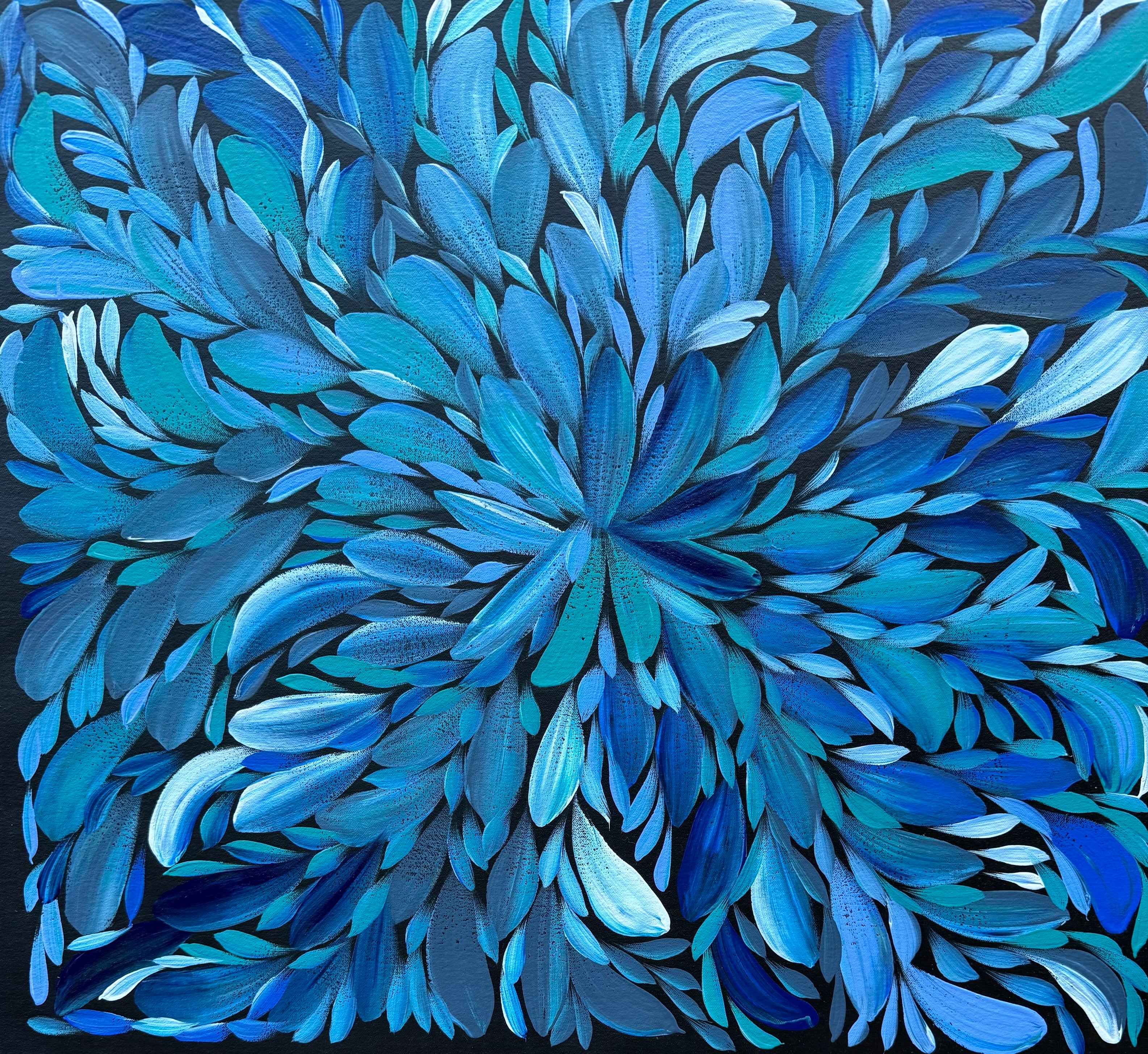 Louise Numina Napananka - Bush Medicine Leaves - 67x61cm .23-9