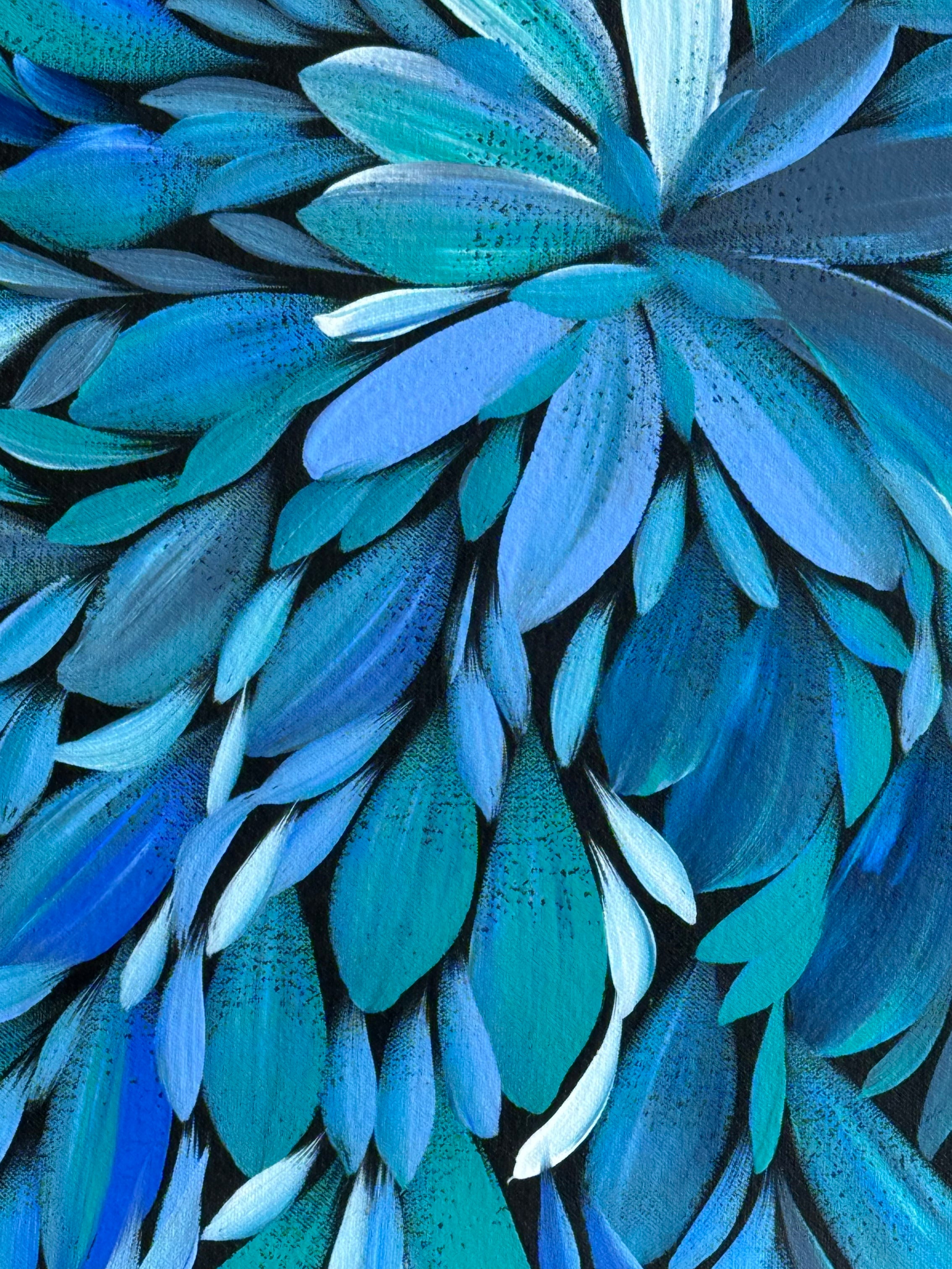 Louise Numina Napananka - Bush Medicine Leaves - 60x59cm .23-10