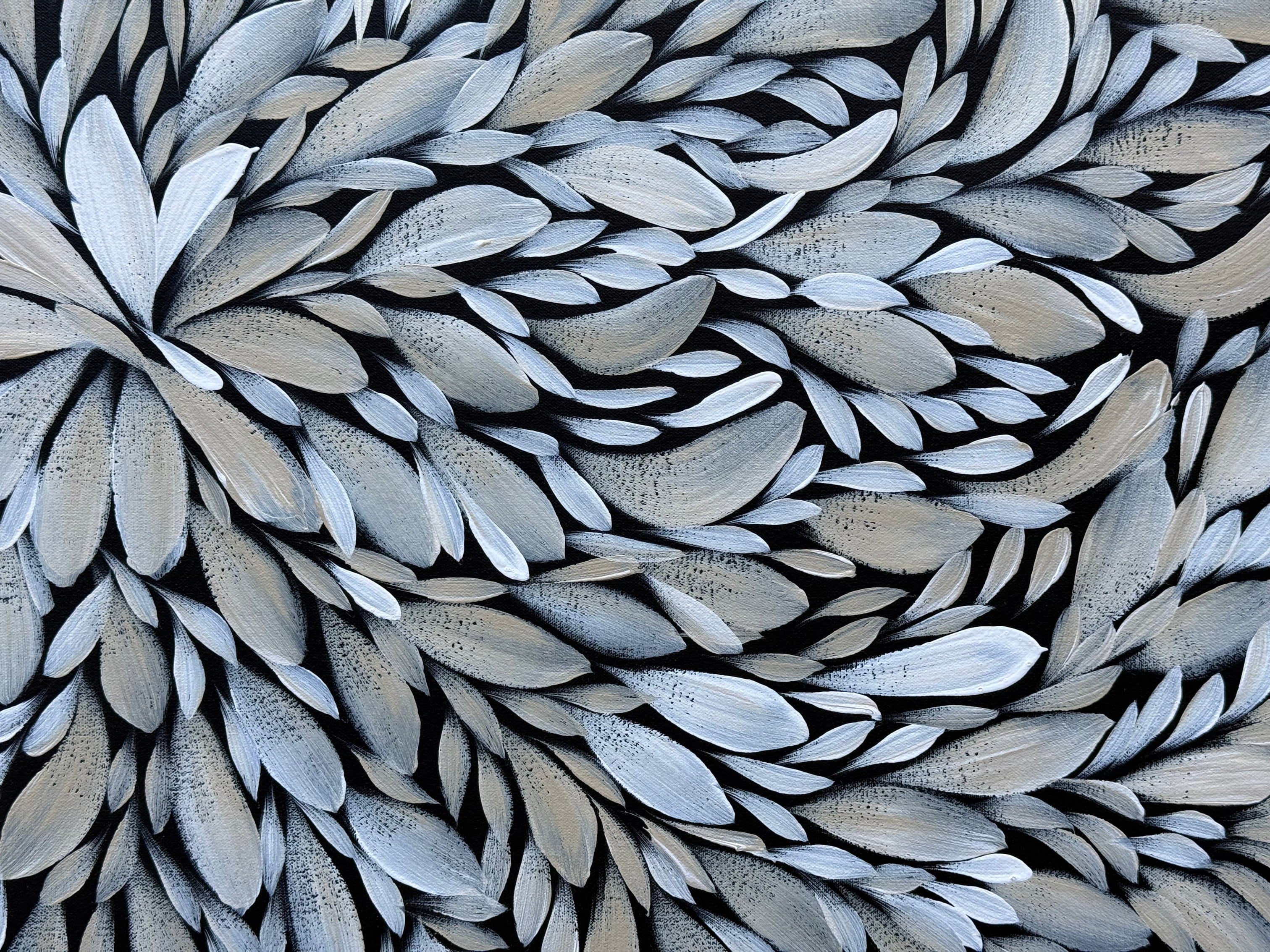 Louise Numina Napananka - Bush Medicine Leaves - 90x60cm .19-1