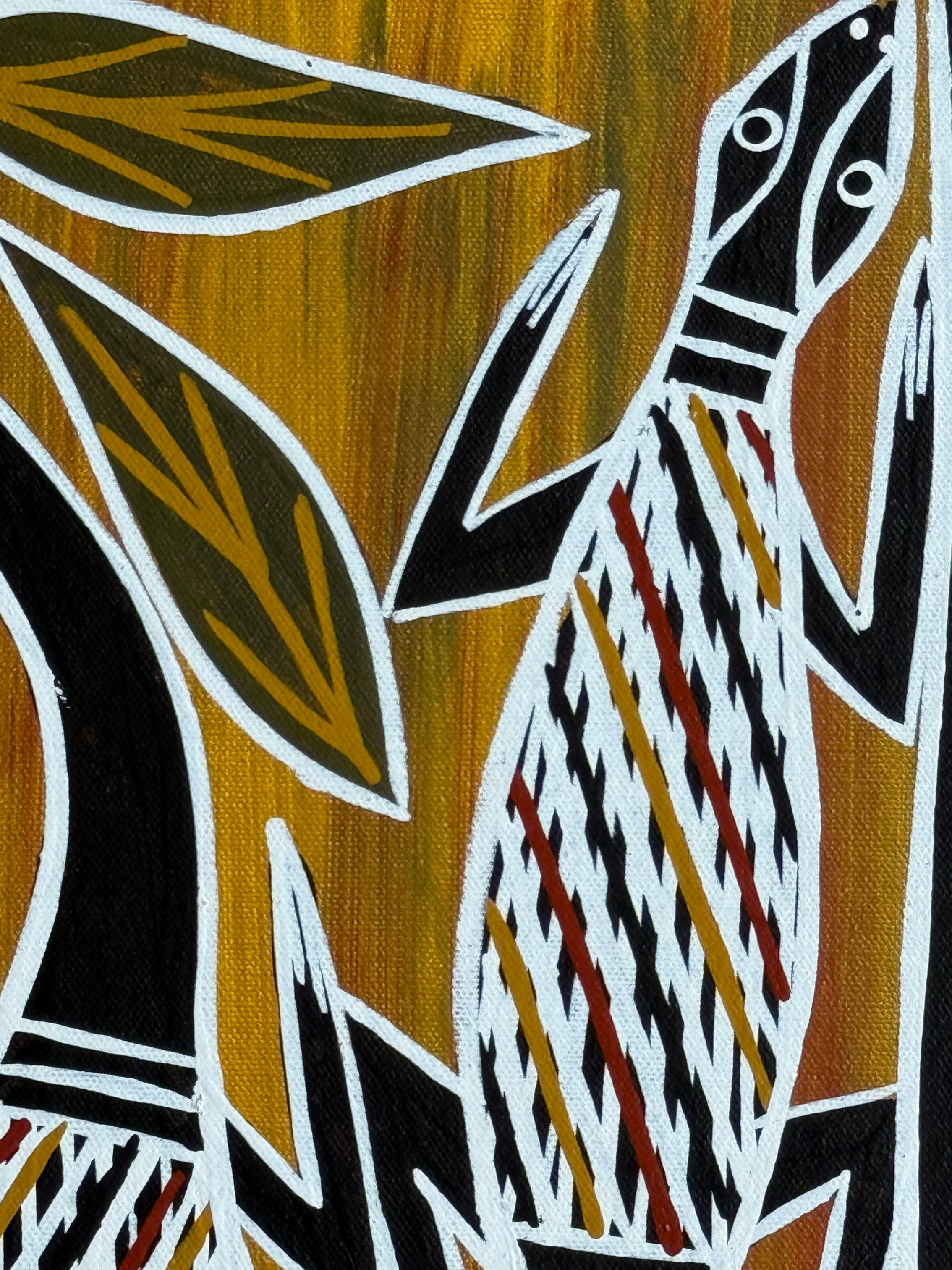 Christine Burarrwanga - Goannas - 42x32cm .01-5