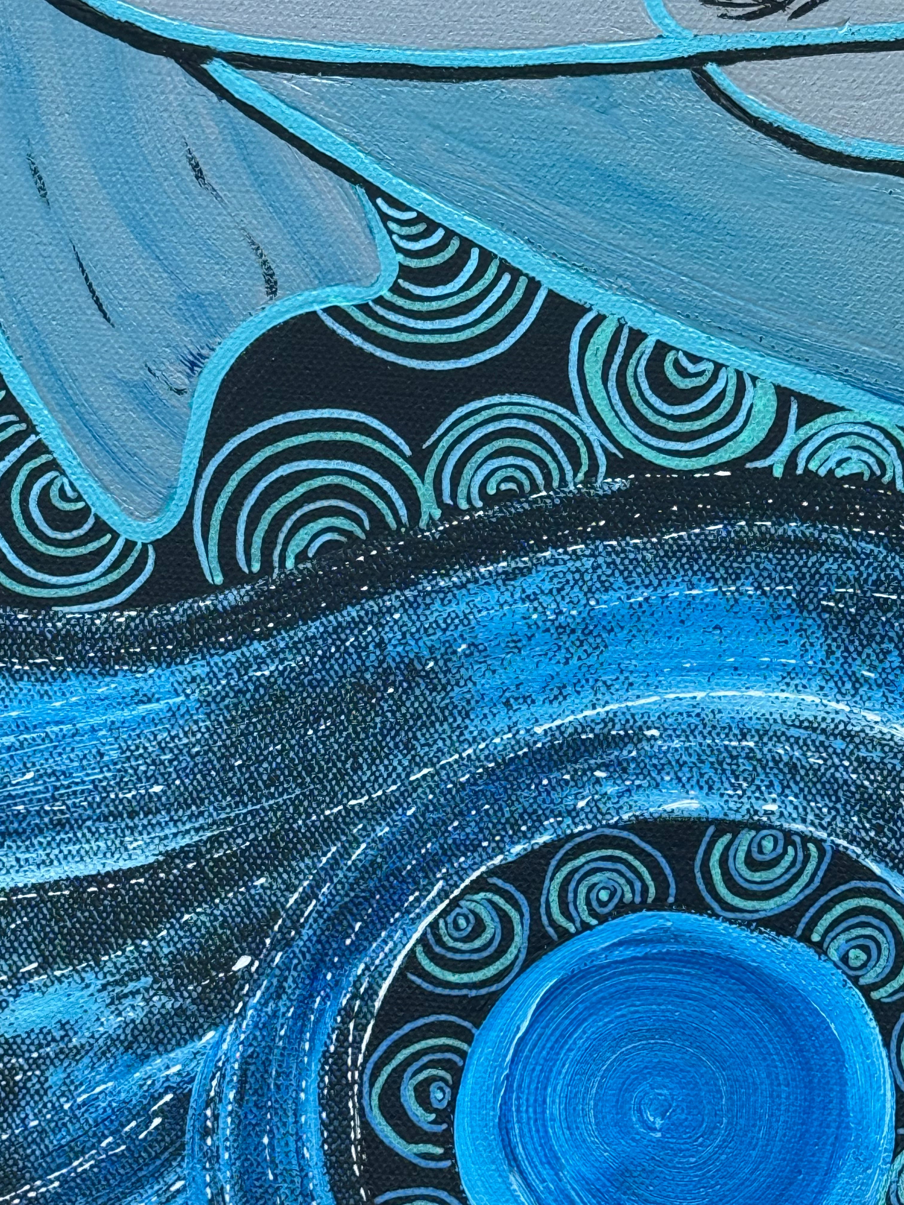 Deidre Burgoyne Rosier - Whale Dreaming .89-7 *pre-stretched*