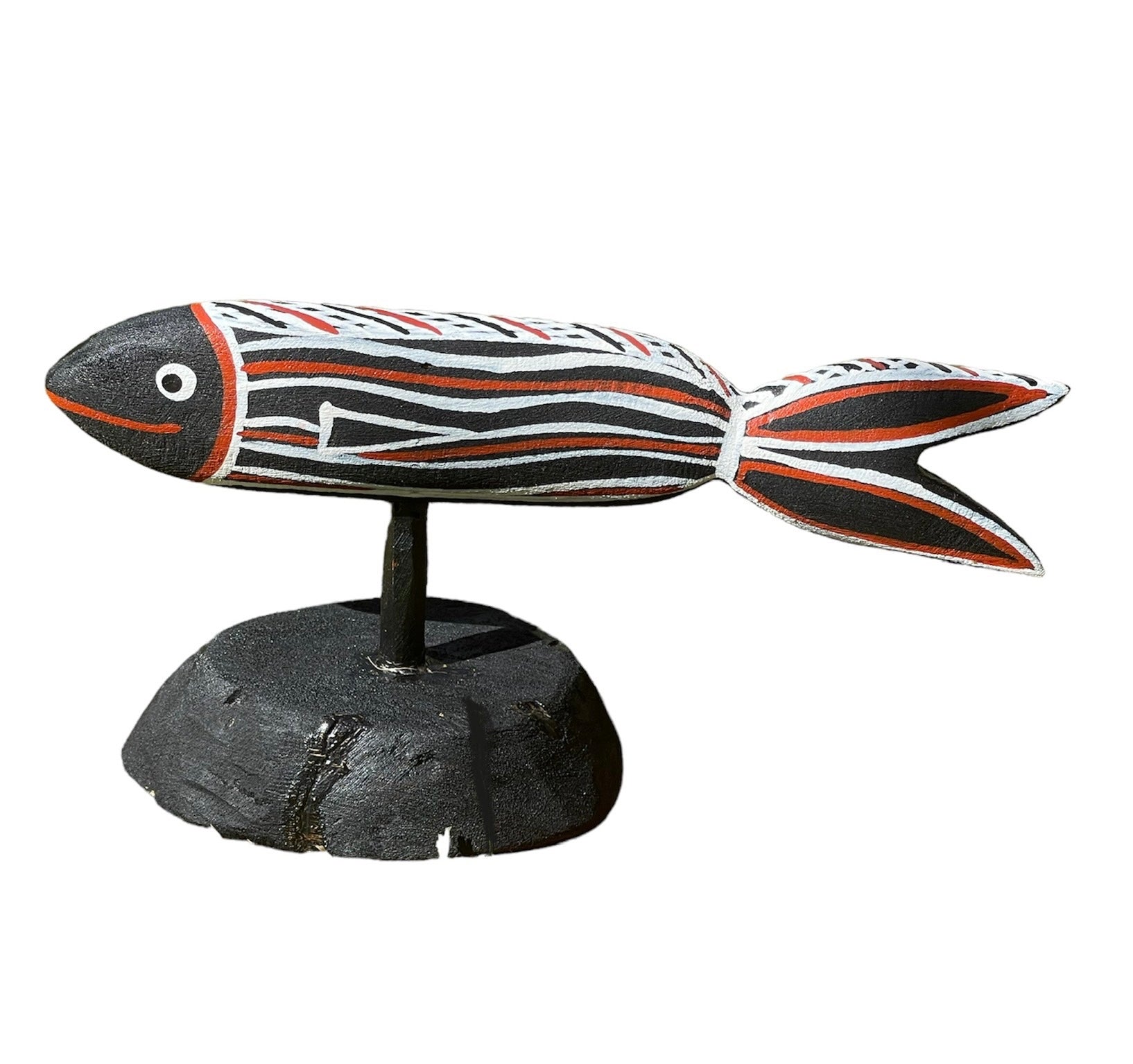 Elah Yunupingu & Barbara Wanambi - Fish (Black)