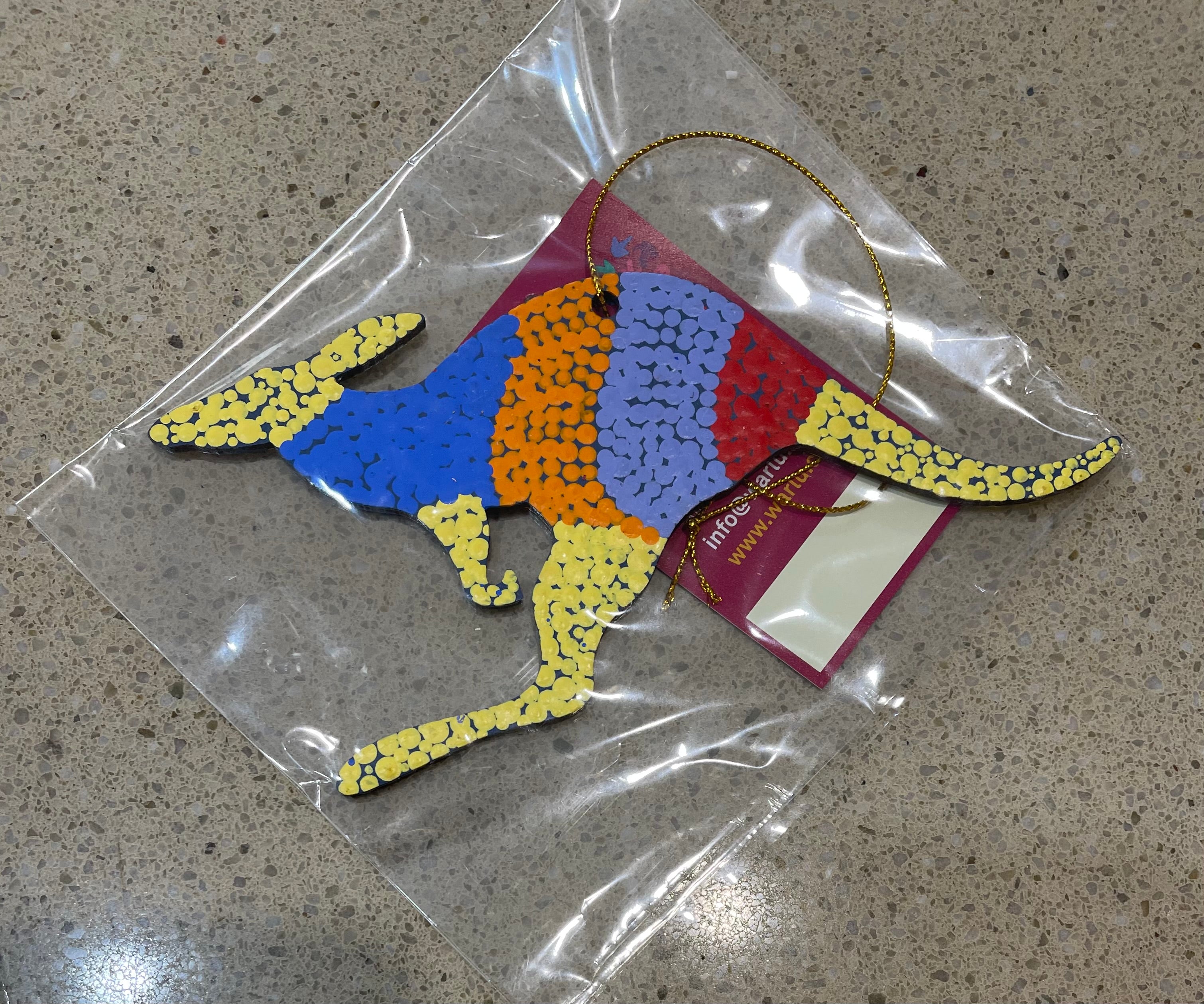 Hand Painted Decoration - Kangaroo .1