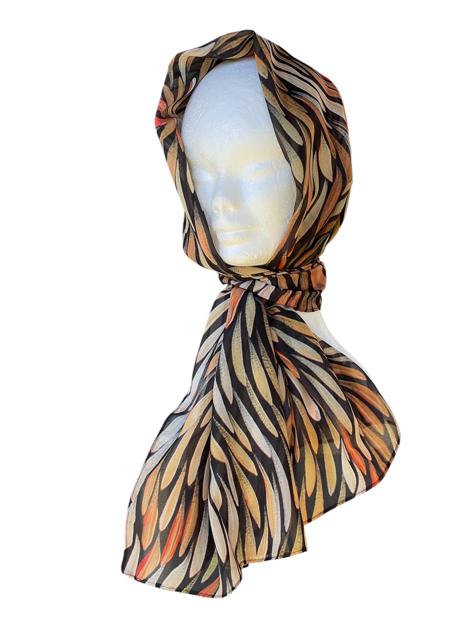 Silk Scarf - Sharon Numina - Bush Medicine Leaves