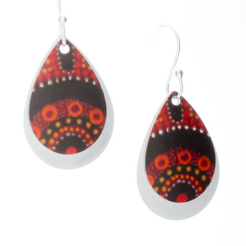 Earrings - Gathering Bushfood - Kathleen Buzzacott