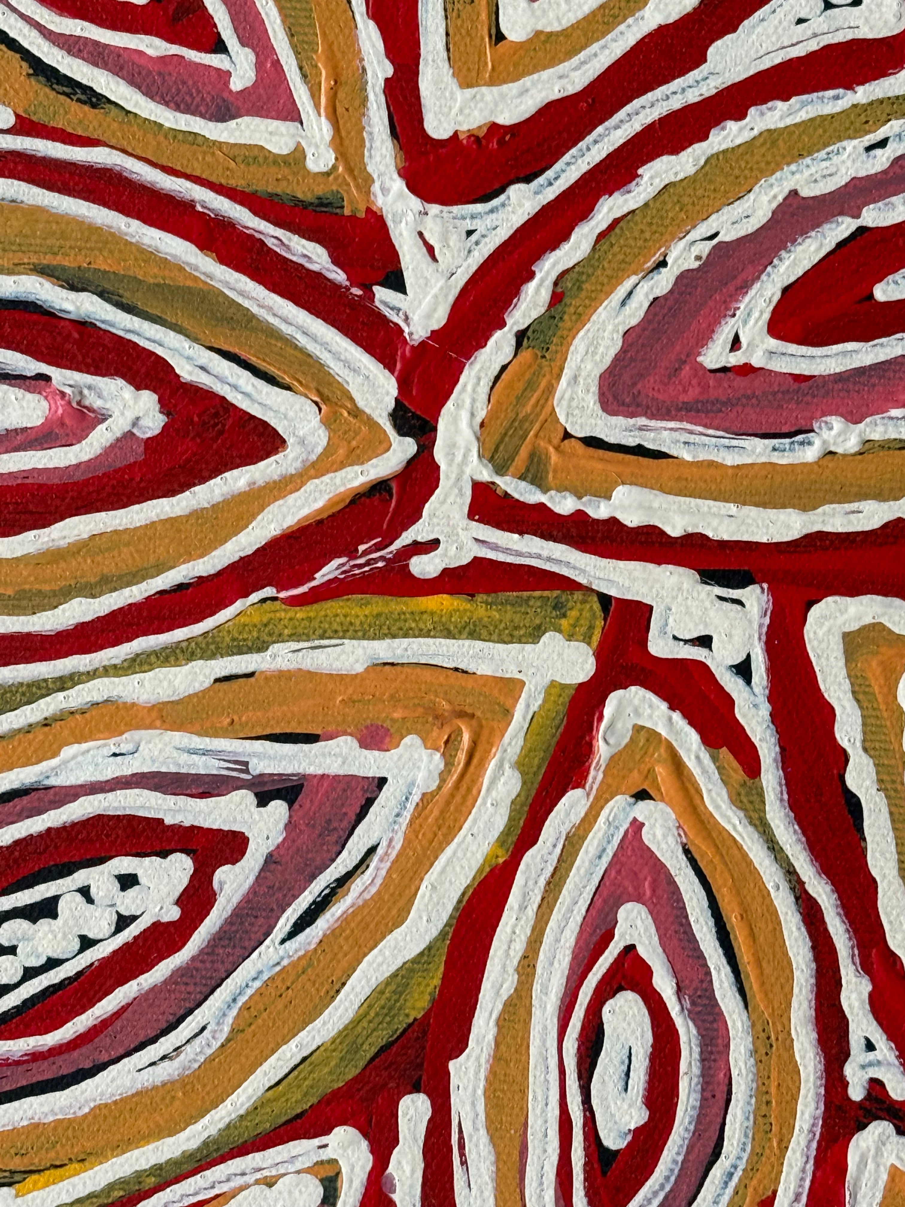 Juliette Nampijinpa Brown - Jarlajirrpi Jukurrpa (Owlet Nightjar Dreaming) - Stretched