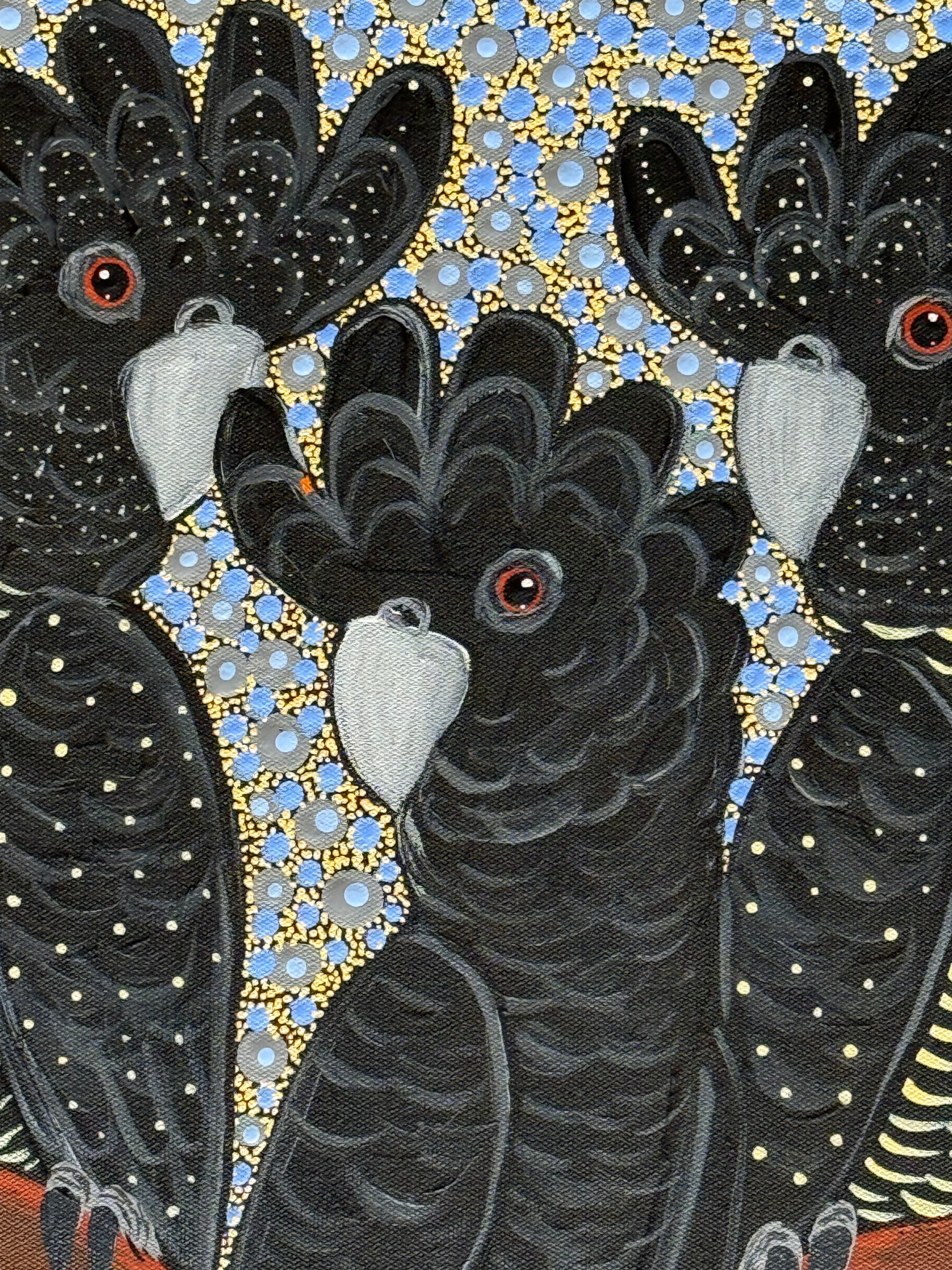 Kathleen Buzzacott - Redtail Black Cockatoos .17-16