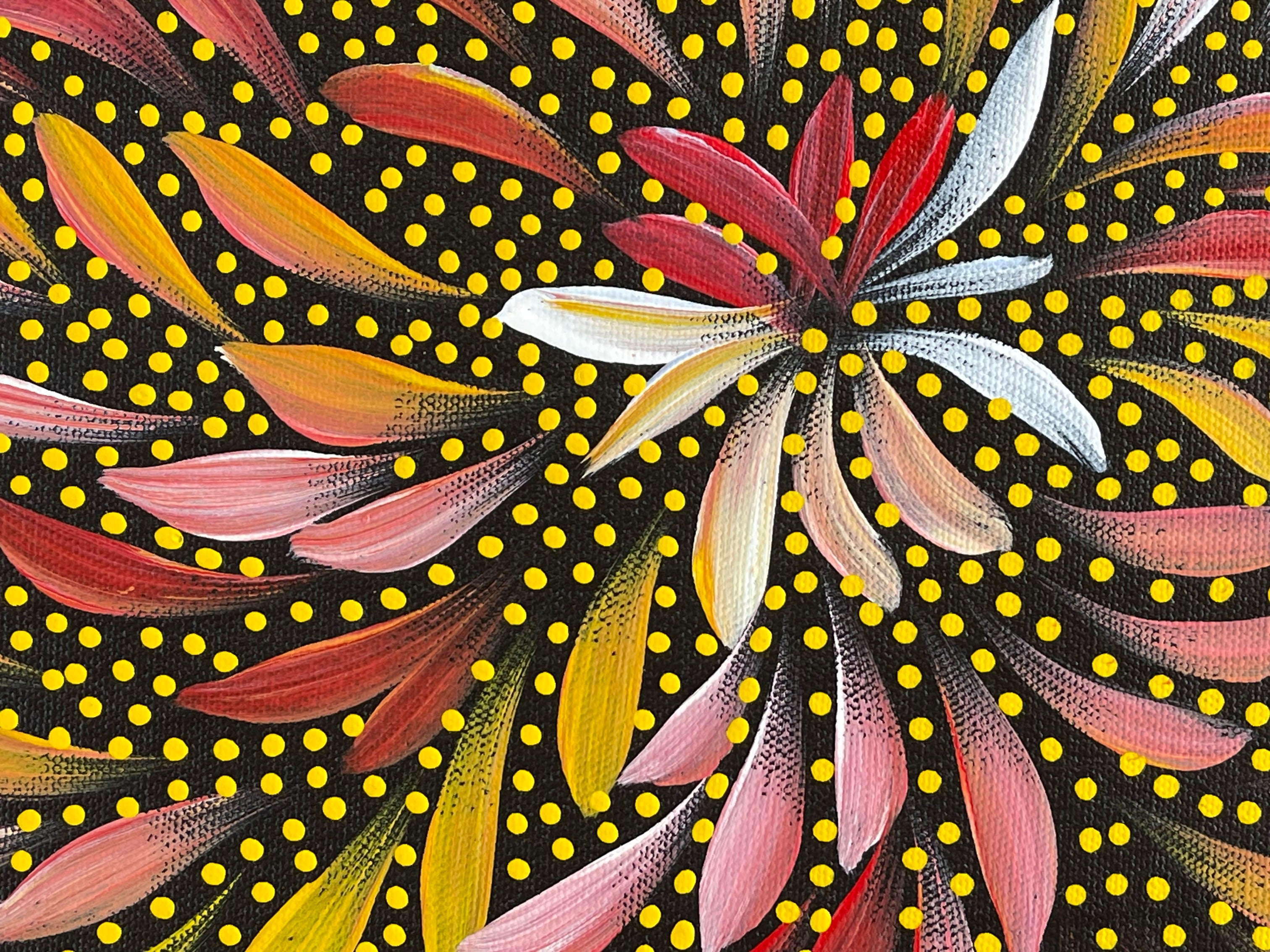 Caroline Numina - Bush Medicine Leaves with Seeds - 44x34cm .25-11