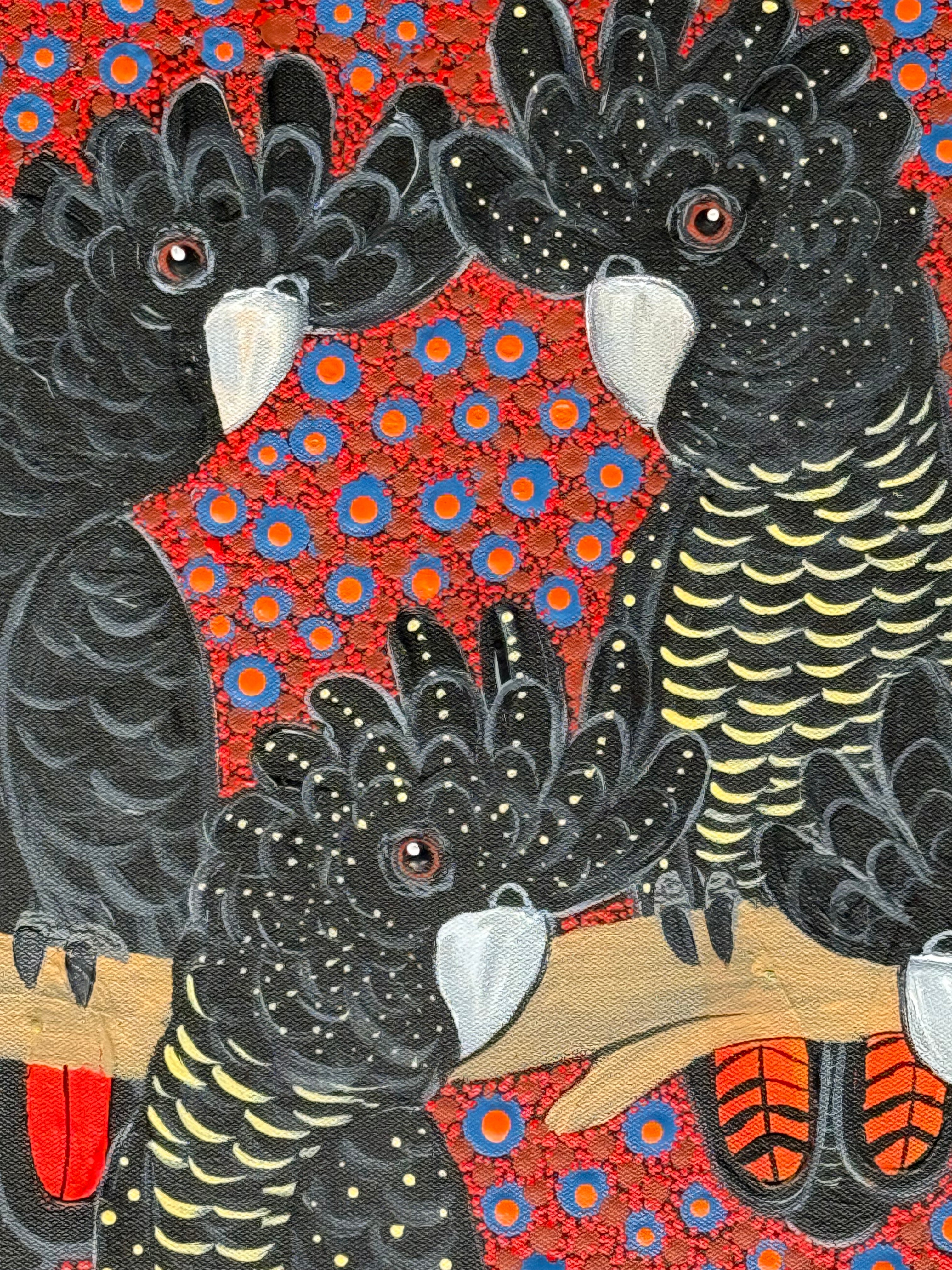 Kathleen Buzzacott - Redtail Black Cockatoos .88-18