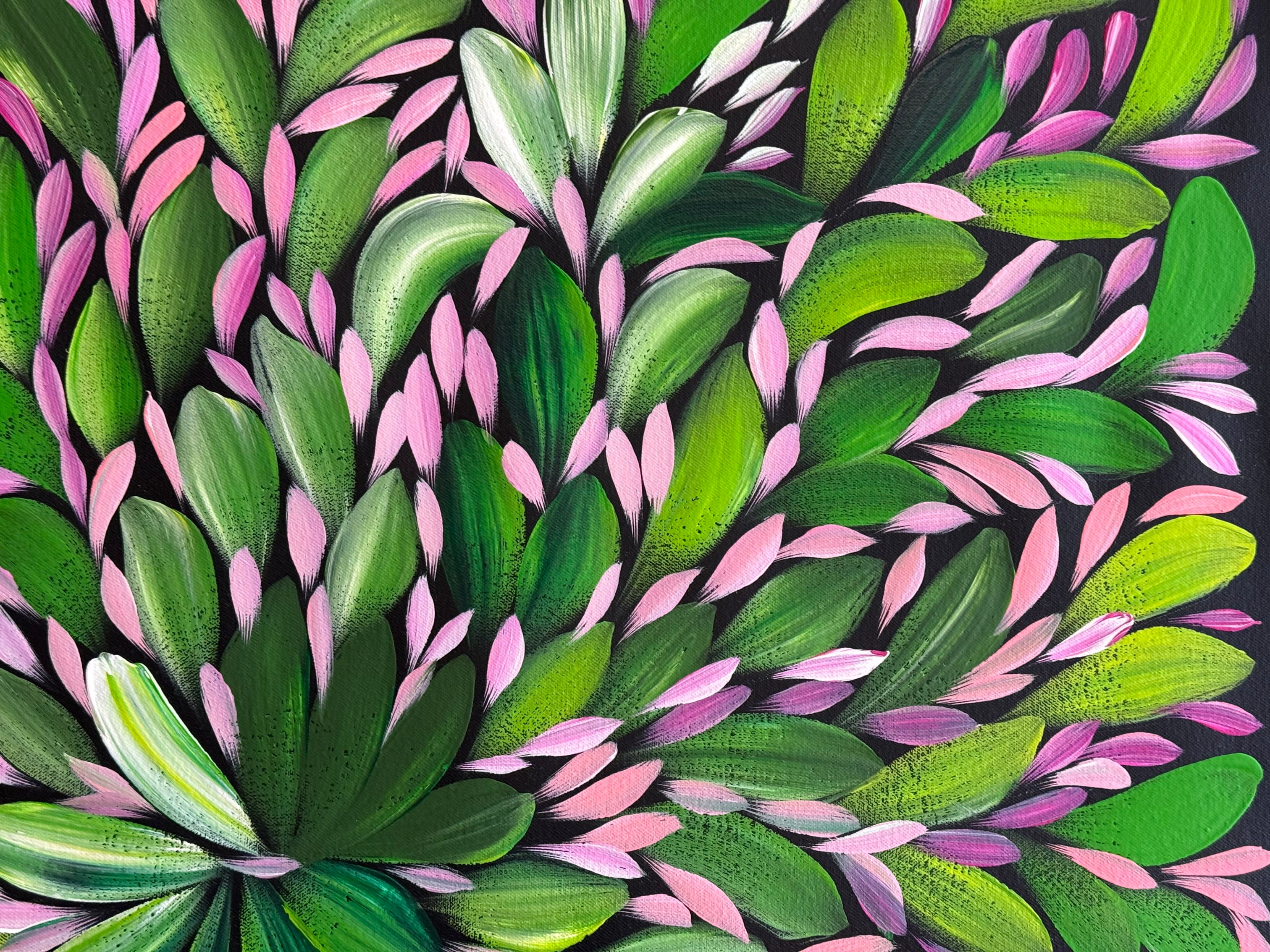 Louise Numina Napananka - Bush Medicine Leaves, Healing Leaves - 65x78cm .22-31