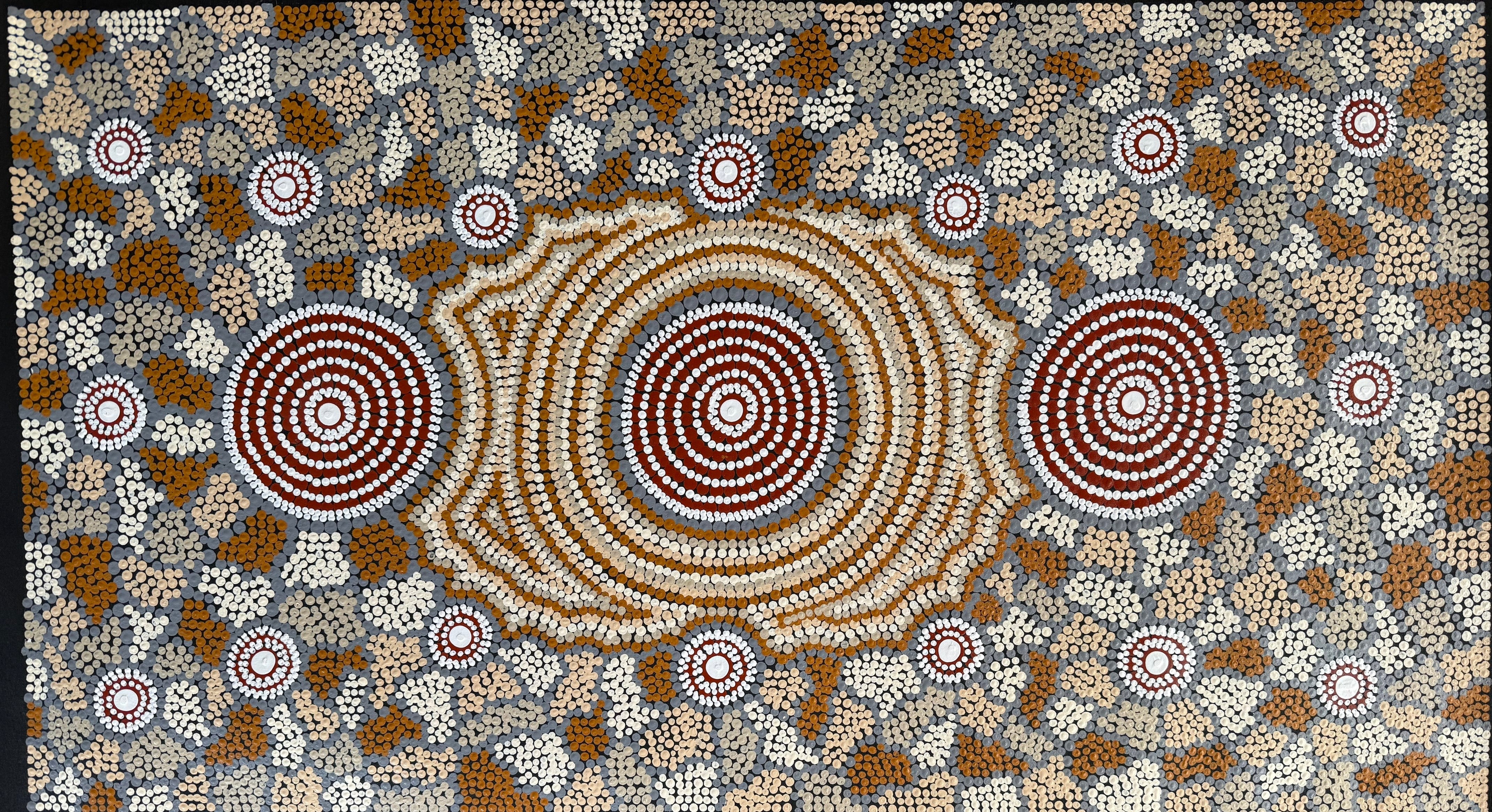 Peter Mbitjana Palmer - Corkwood Dreaming - 93x52cm