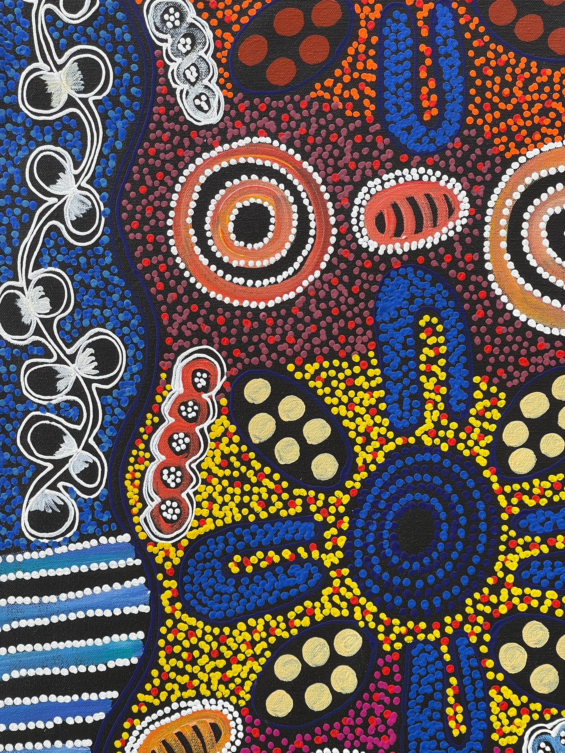 Lanita Numina - My Country Women Collecting Bush Tuckers - 95x96cm .38-4