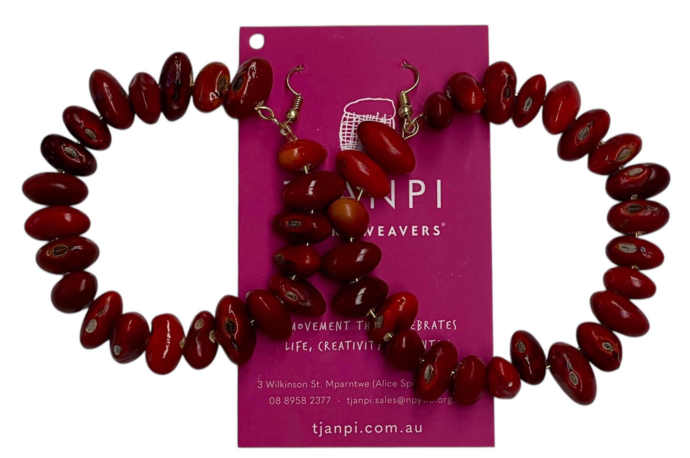 Ininti Seed Hoop Earrings