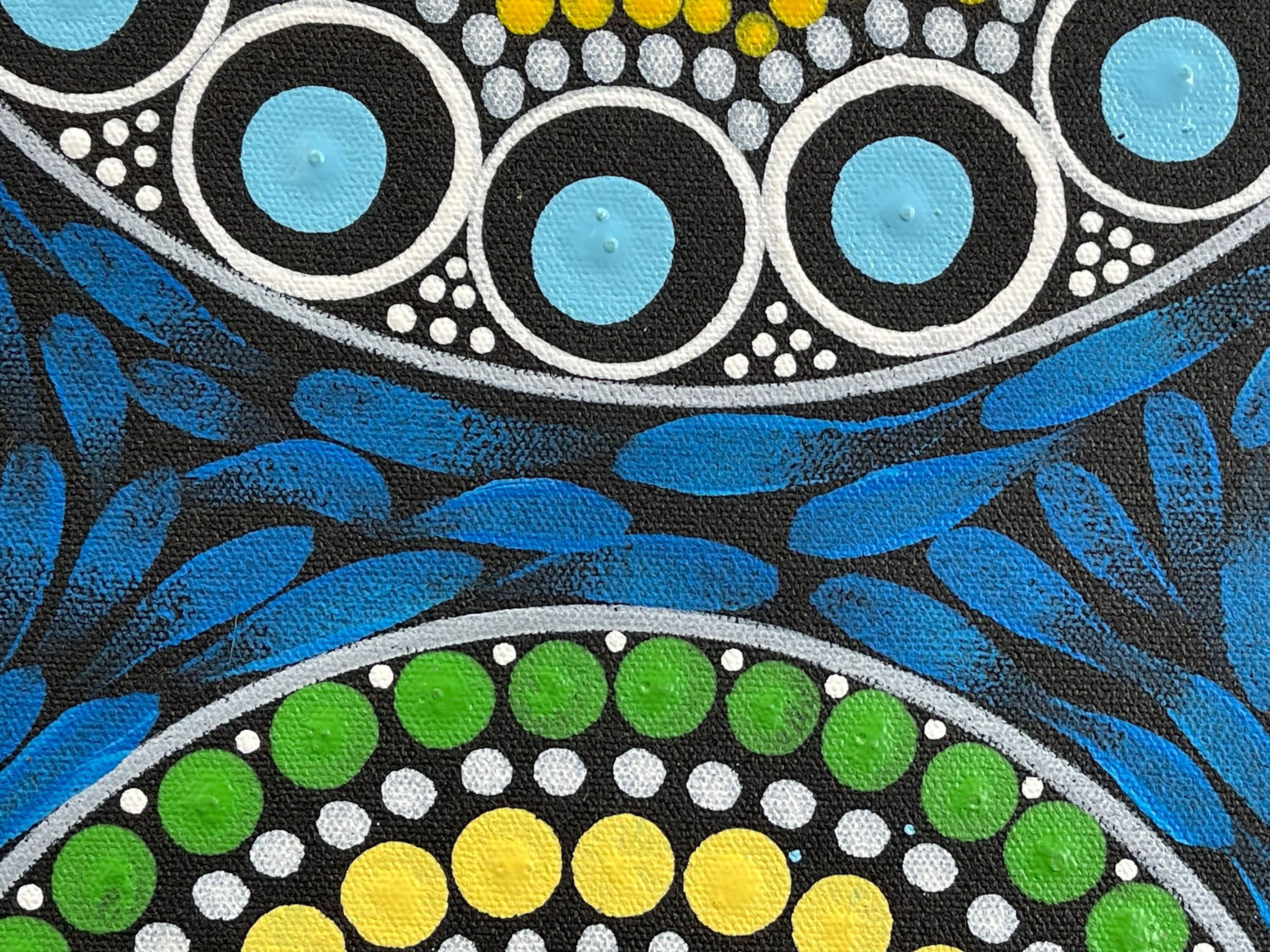 Maryanne Gibson - Bush Medicine, Bush Seeds, and Wild Bush Flowers - 112x59cm .27-3