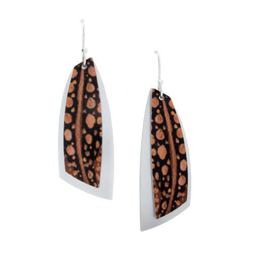 Earrings - Feather Earrings Dragon - Kathleen Buzzacott