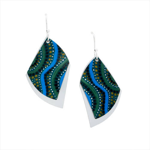 Earrings - Feather Earrings Winds - Kathleen Buzzacott