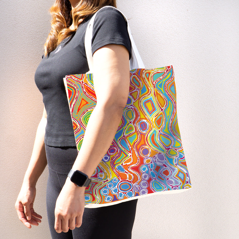 Foldable Cotton Bag - Judy Napangardi Watson