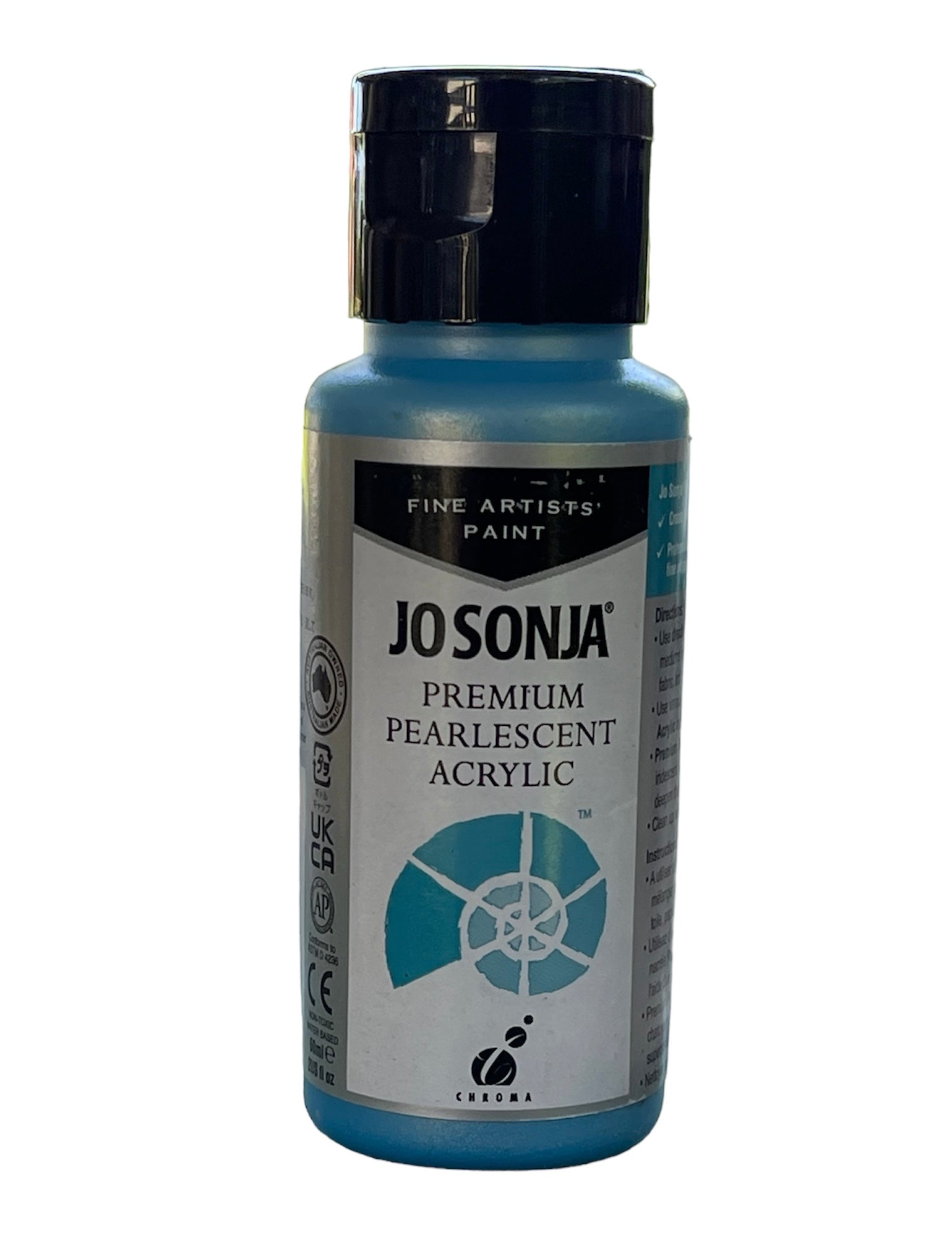 Jo Sonja's Premium Pearlescent Acrylic Paint - Blue - 60ml