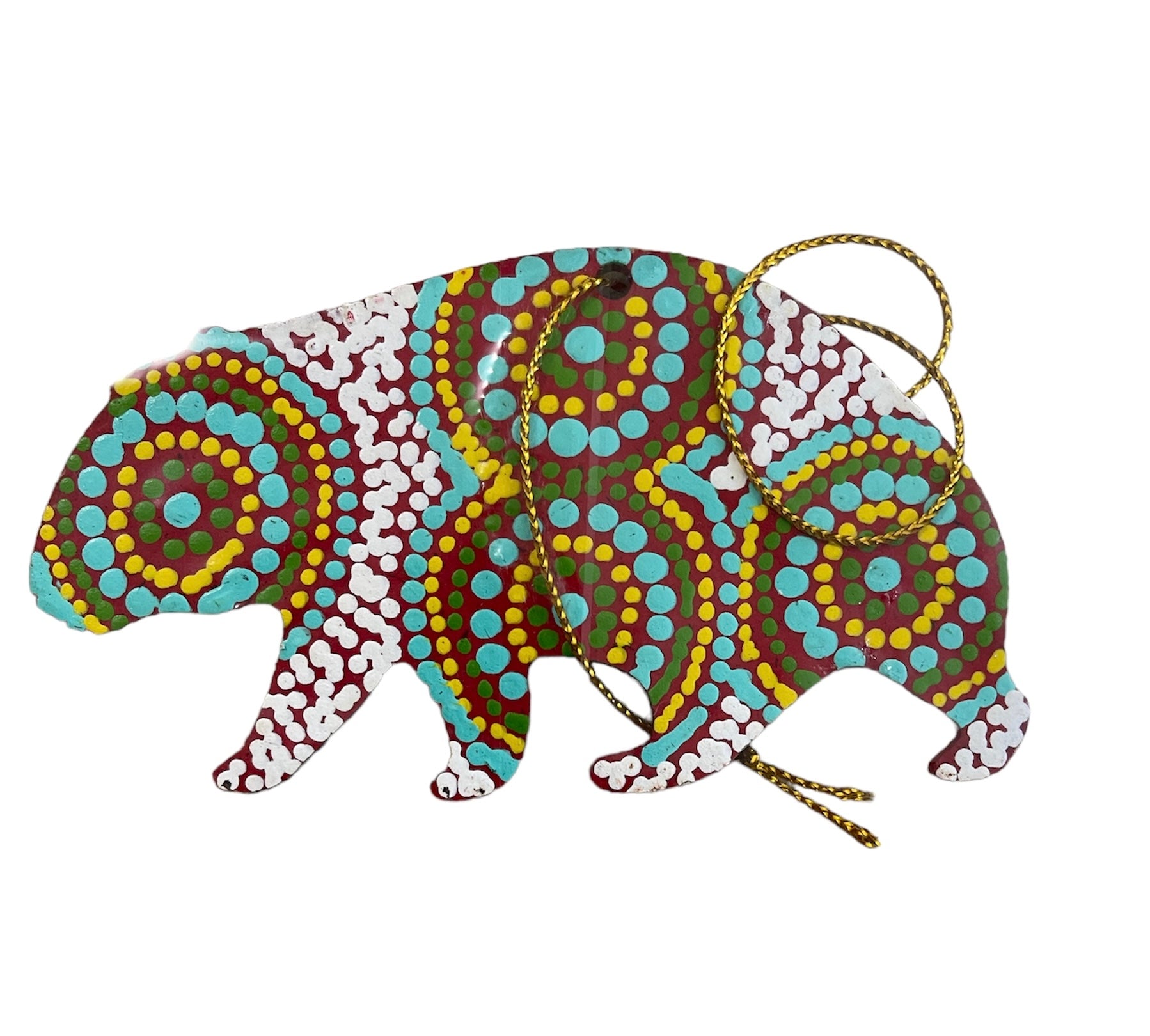 Hand Painted Decoration - Wombat .2