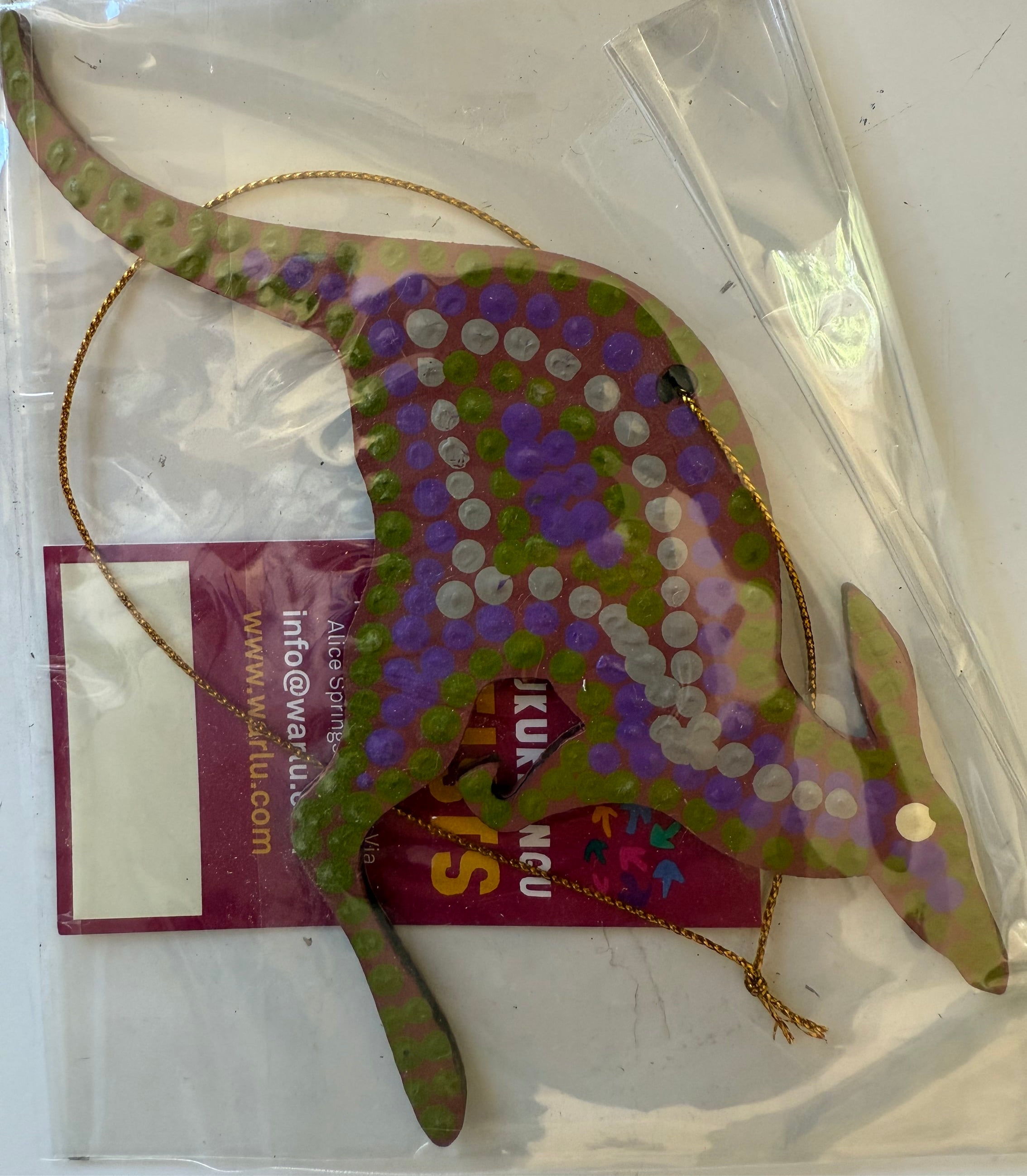 Hand Painted Decoration - Kangaroo  .3