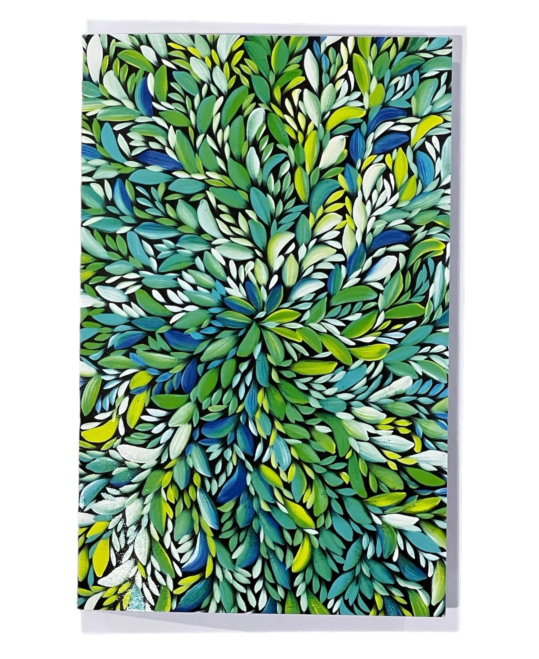 Greeting Card - Louise Numina Napananka - Bush Medicine Leaves (green)