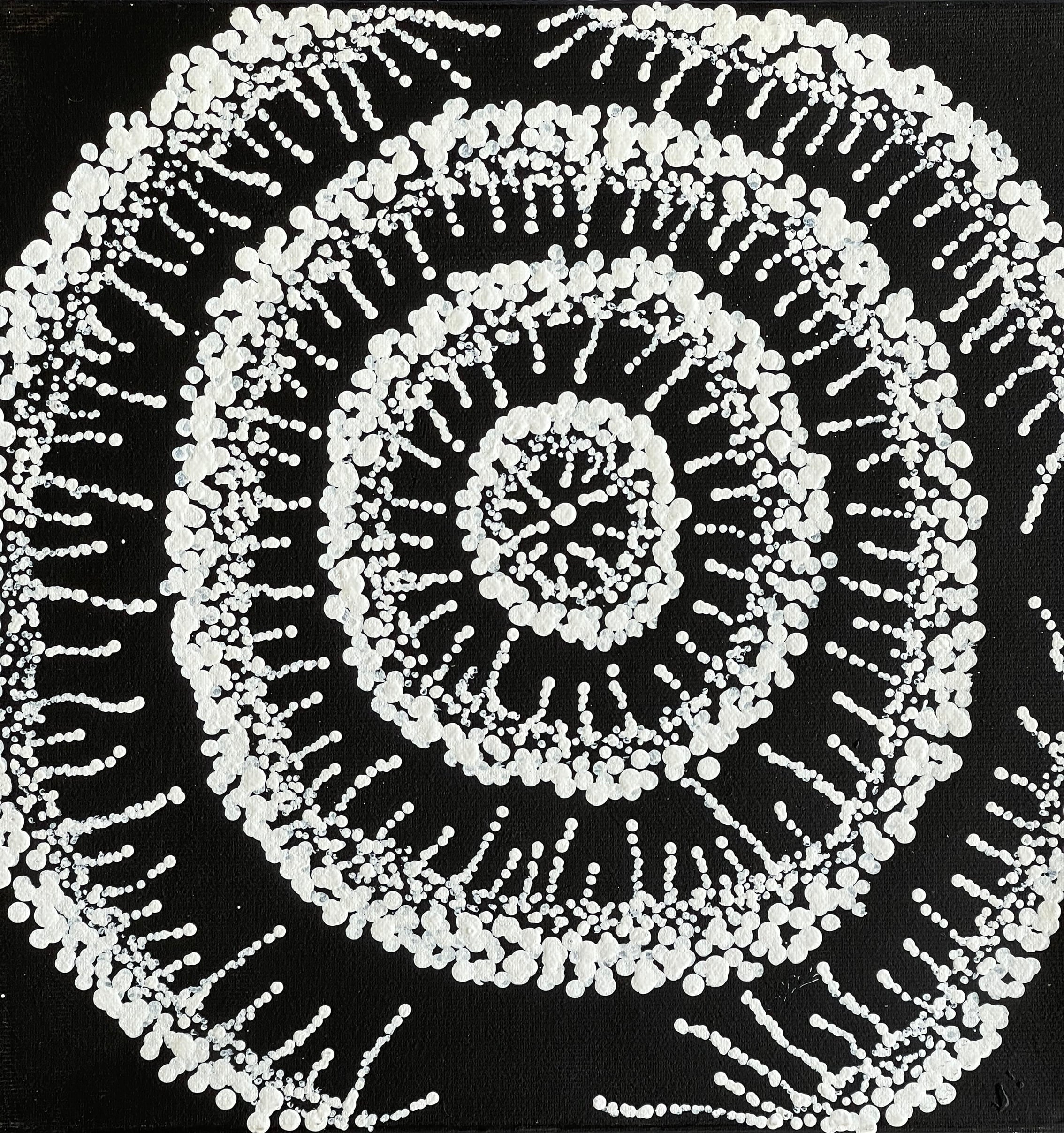 Sabrina Napangardi Granites - Mina Mina Jukurrpa (Mina Mina Dreaming) *Stretched*