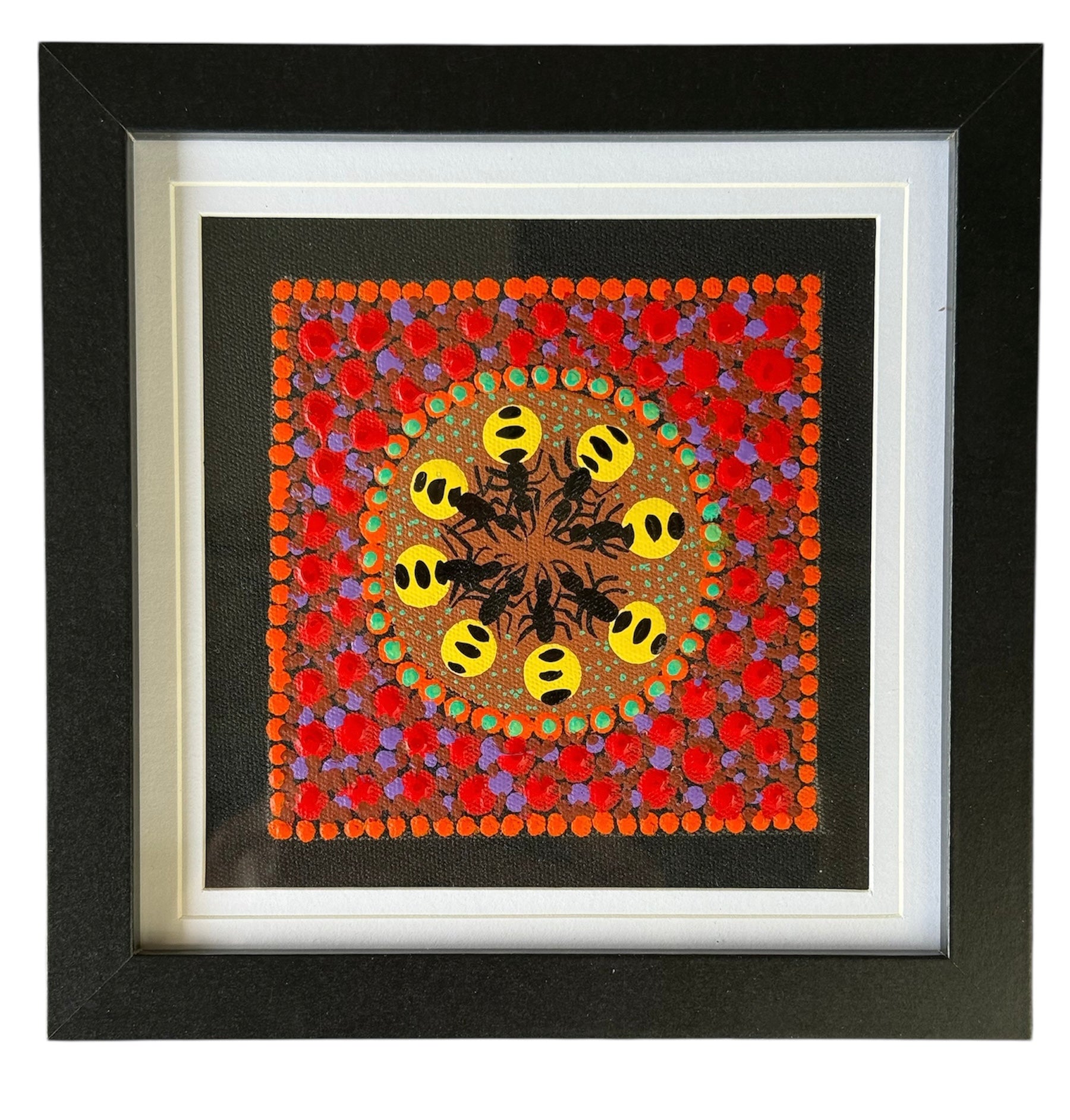 Kathleen Buzzacott - Family Digging for Honey Ants - Small, Framed .150