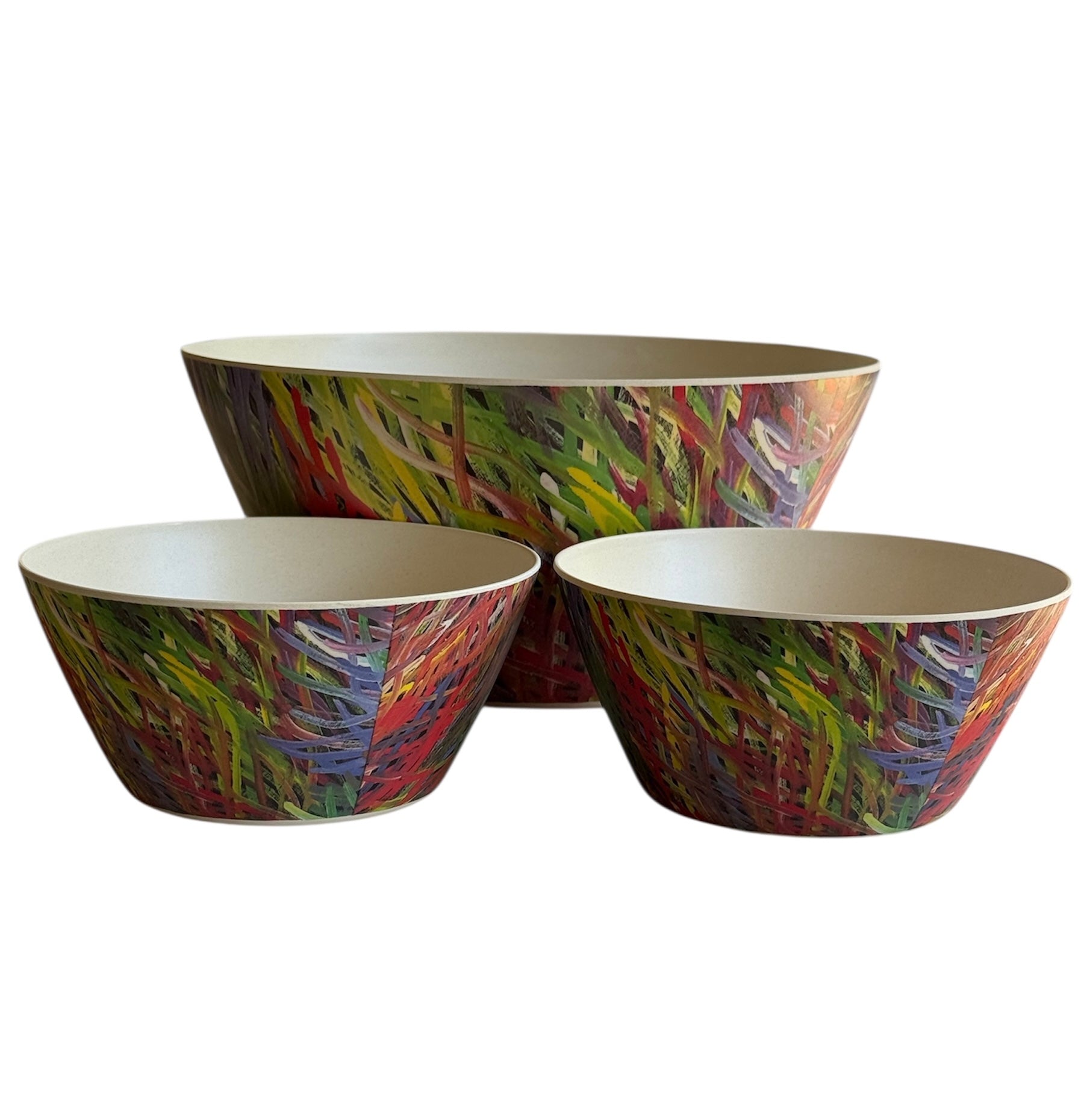 Bamboo Bowl Set - Barbara Weir (Grass Seed Dreaming)