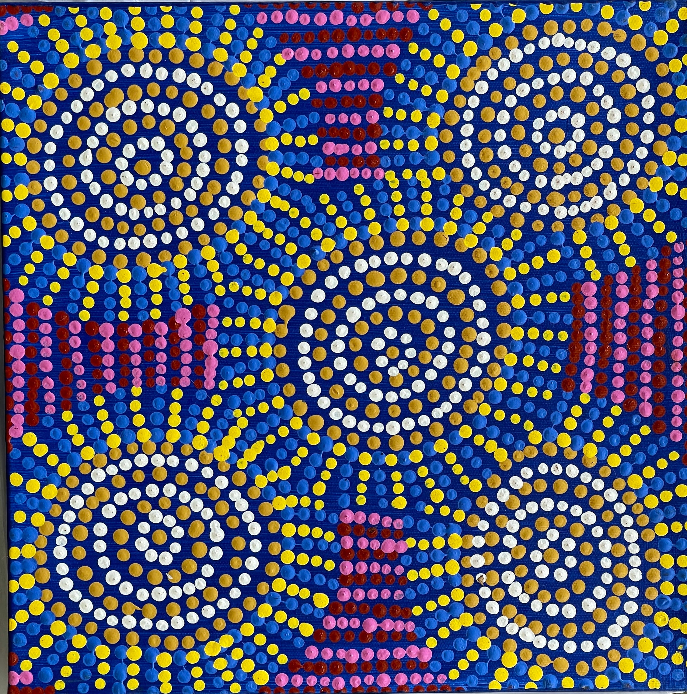 Tina Napangardi Martin - Jintiparnta Jukurrpa (Desert Truffle Dreaming)  Stretched