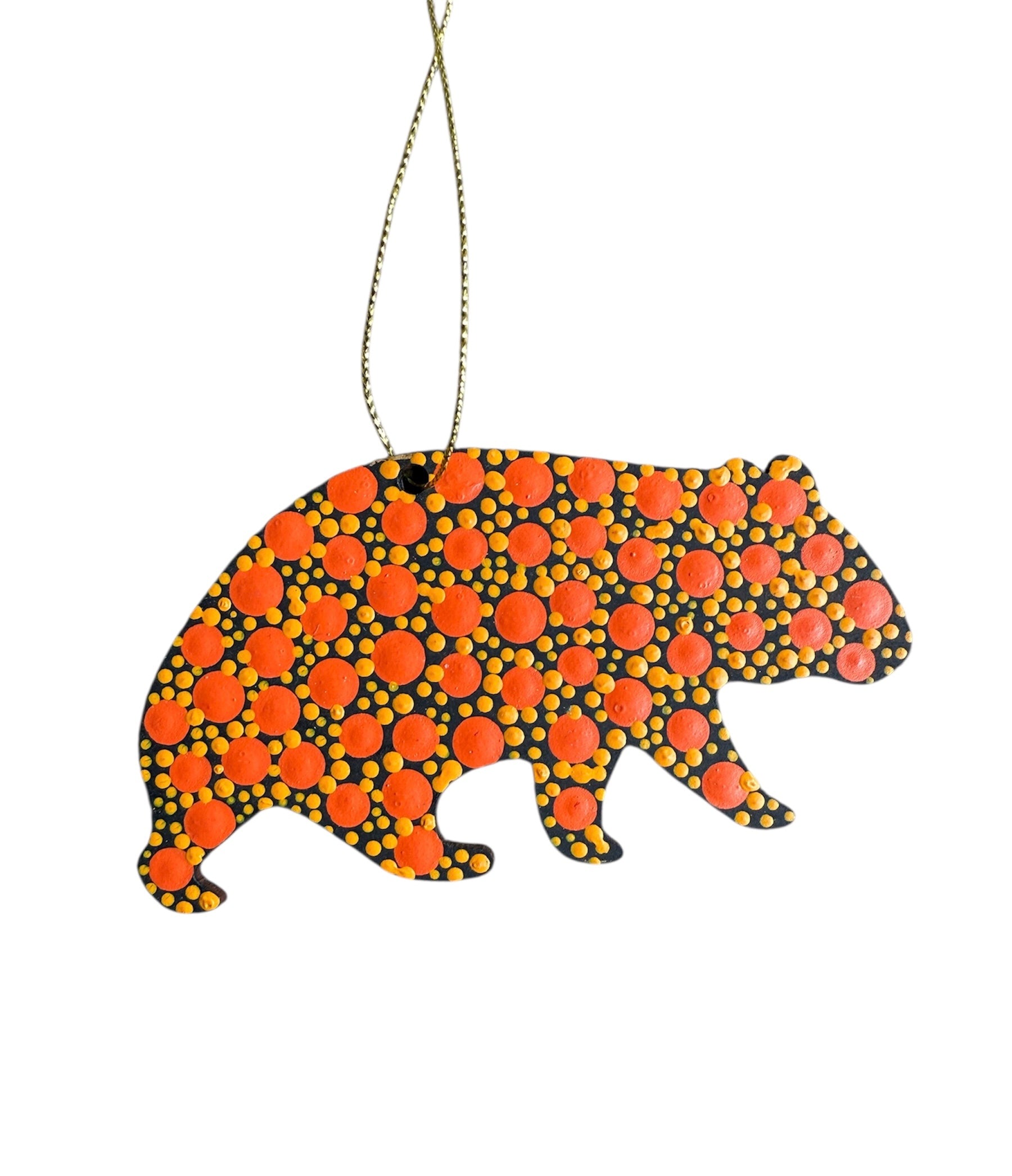 Hand Painted Decoration - Wombat .2