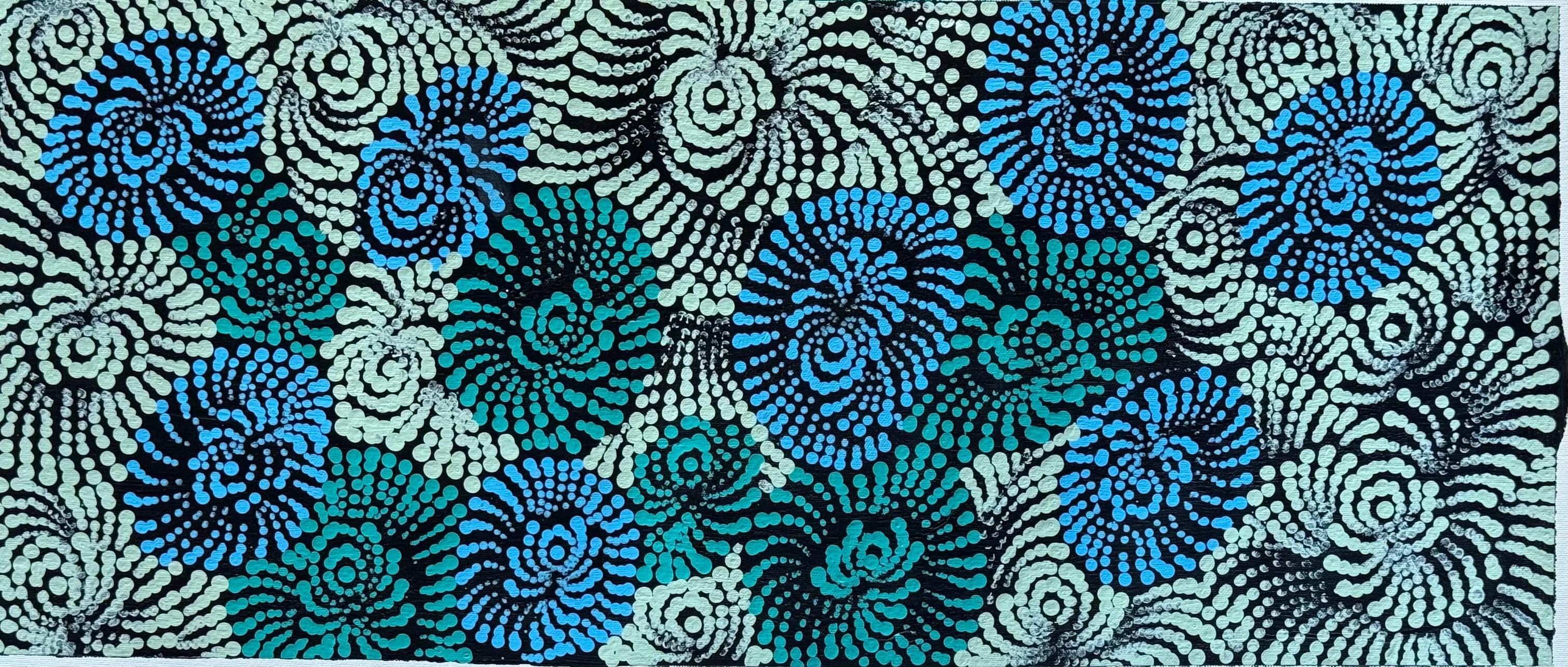 Maria Nampijinpa Brown - Flying Ants Dreaming (Pamapardu Jukurrpa) .48-5