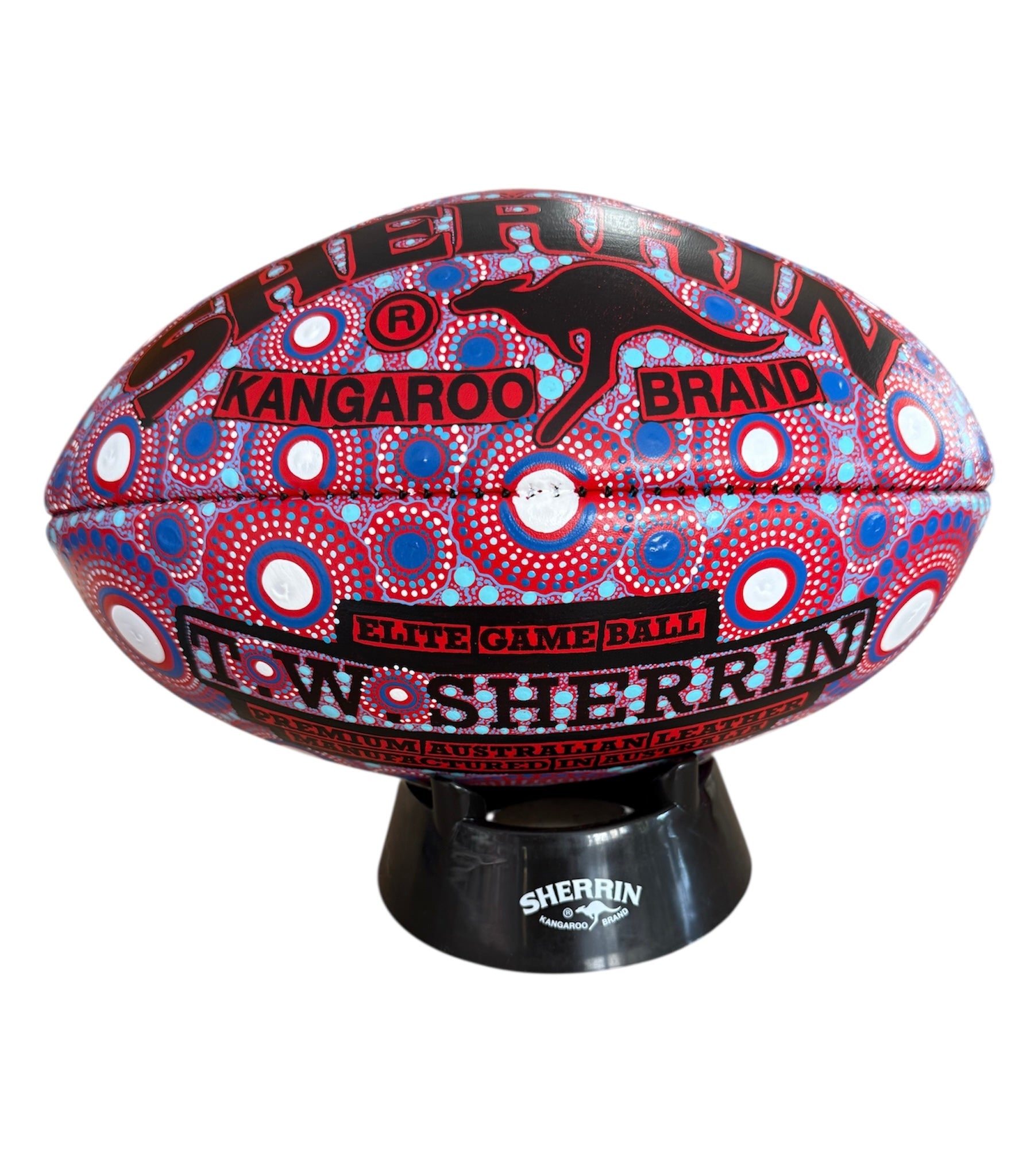 Hand Painted Sherrin Football - Lauren Bloomfield