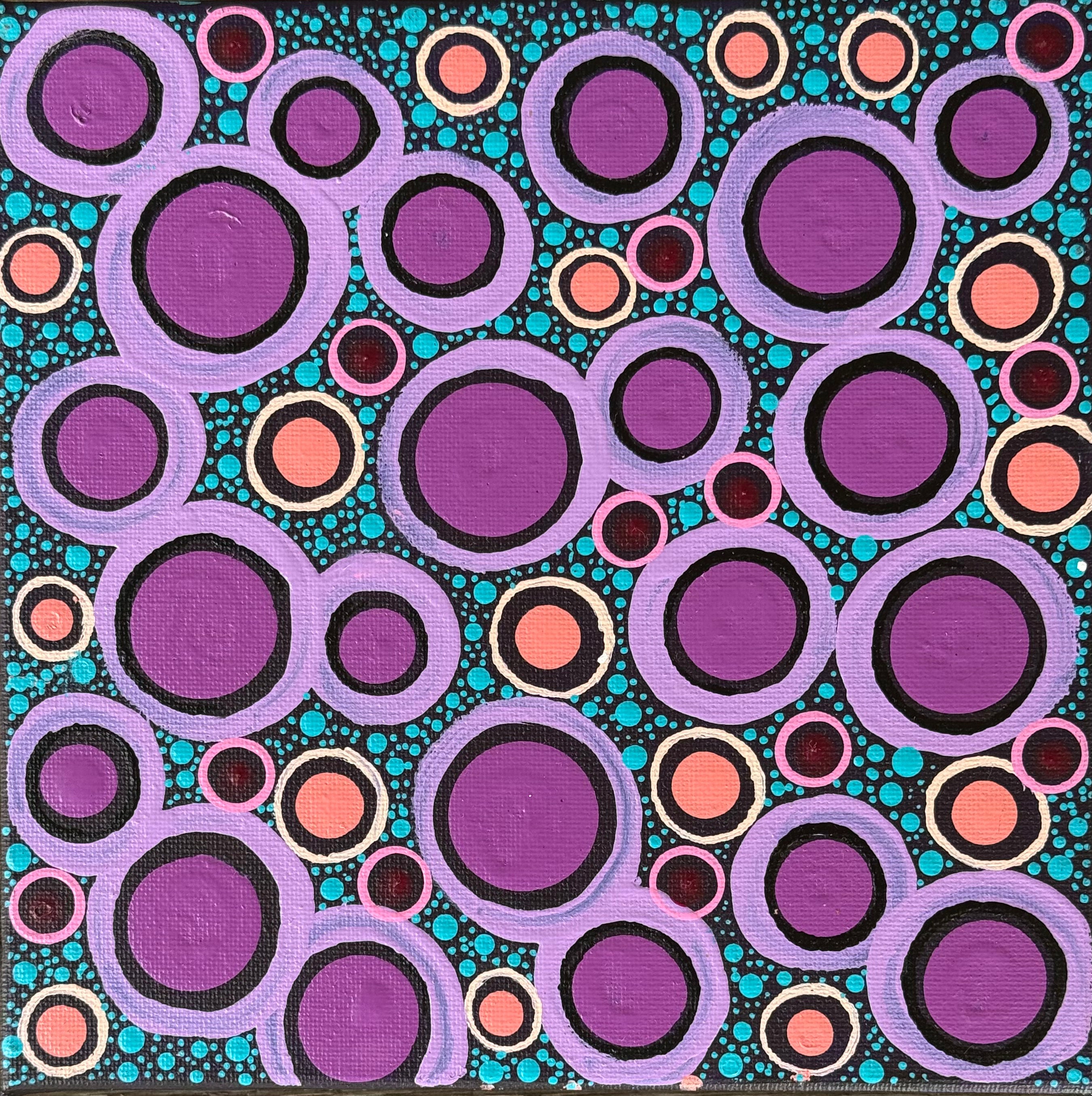 Joelene Paddy - 20 x 20cm Stretched