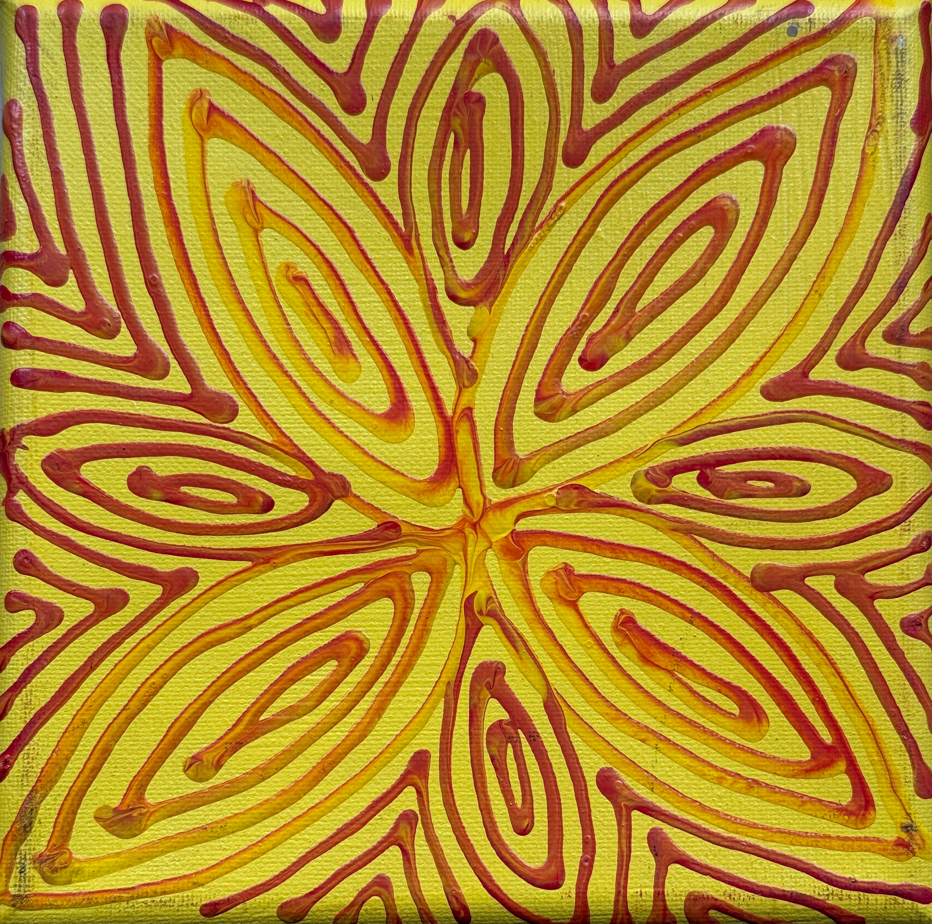 Reanne Nampijinpa Brown - Pamapardy Jukurrpa (Flying Ant Dreaming) - Stretched