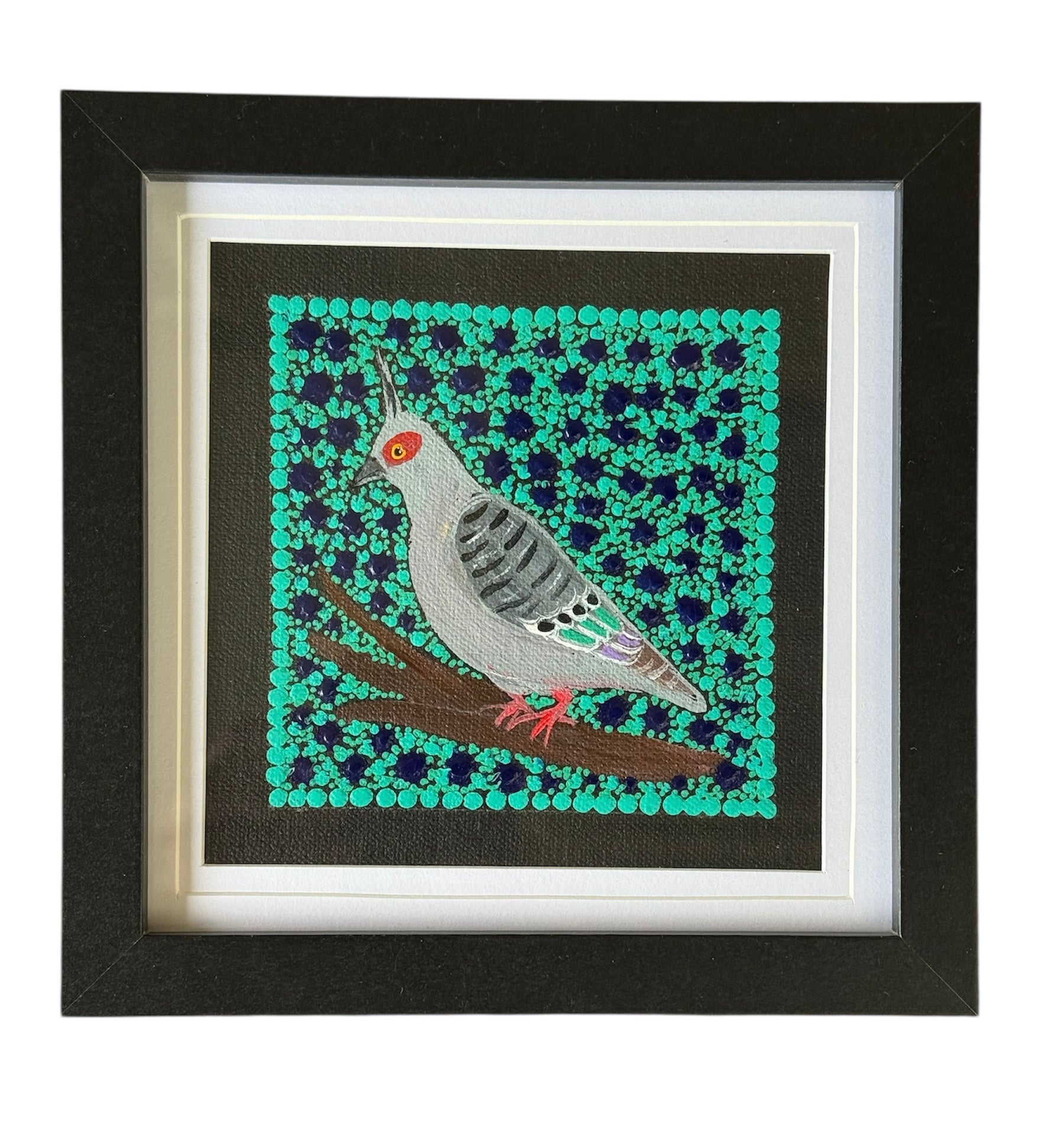 Kathleen Buzzacott - Top-Knot Pigeon - Small, Framed .120