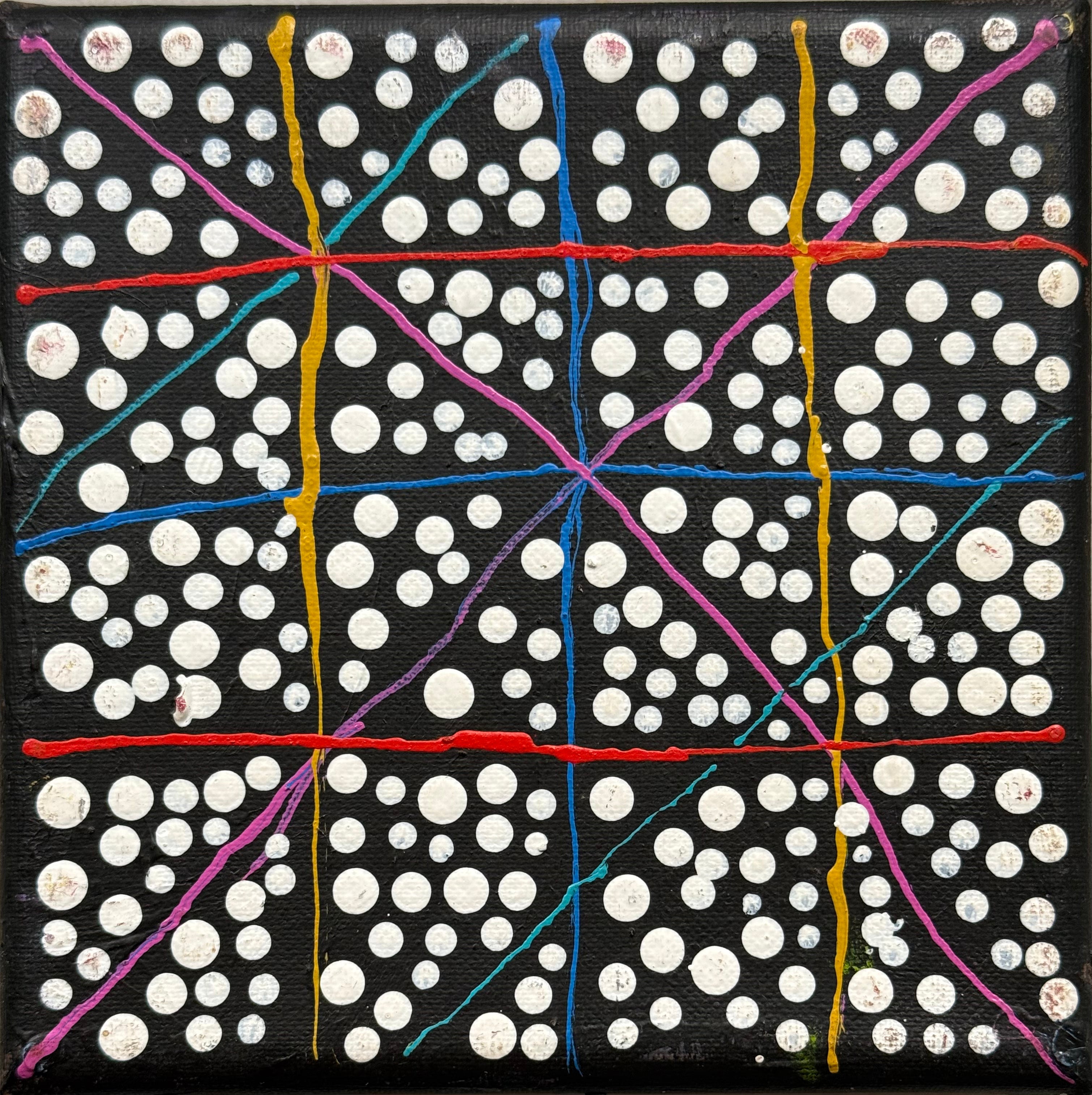 Reanna Nampijinpa Brown - Pamapardu Jukurrpa (Flying Ant Dreaming) - Stretched