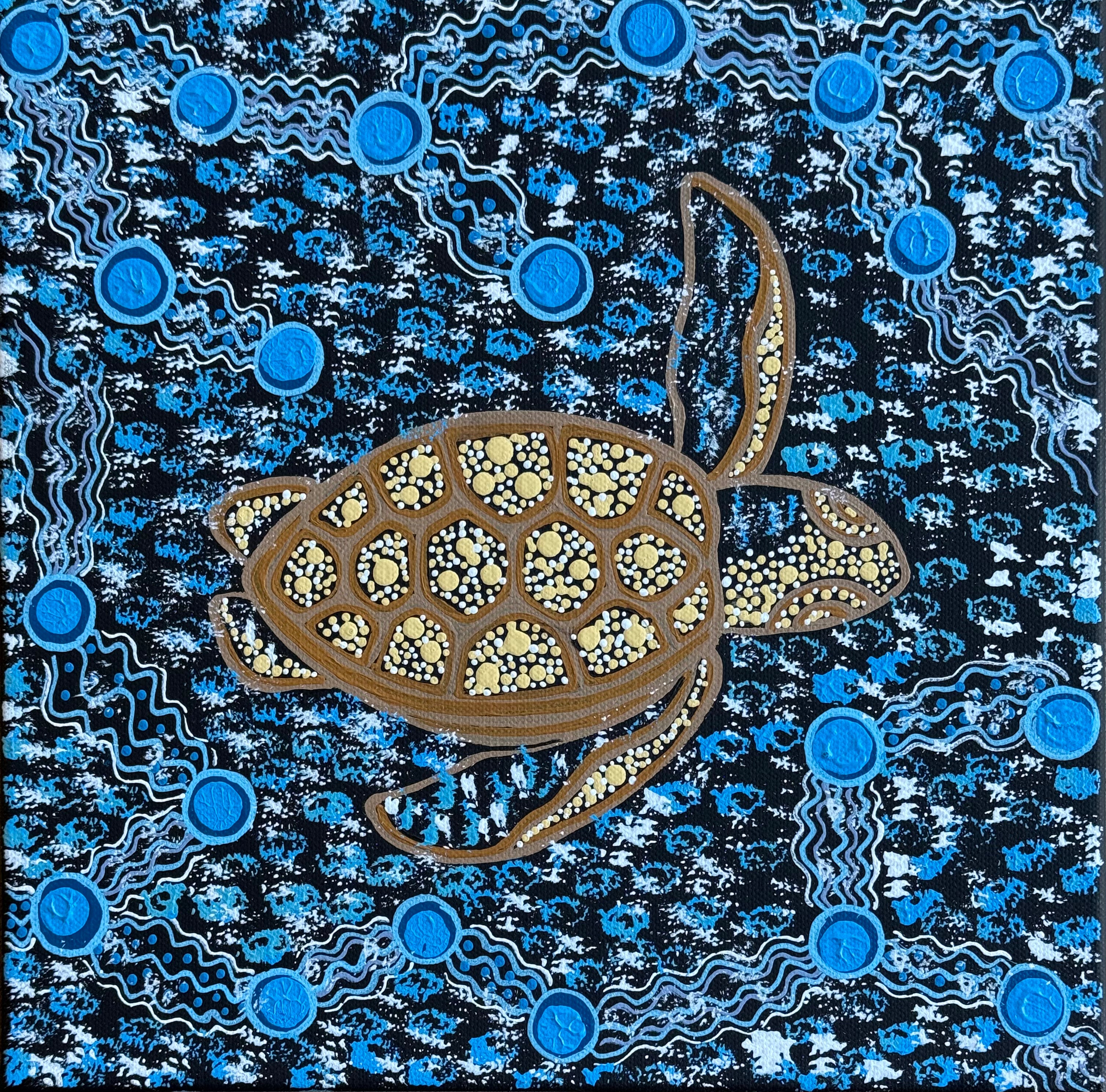 Deidre Burgoyne Rosier - Turtle Dreaming *pre-stretched* .18-7