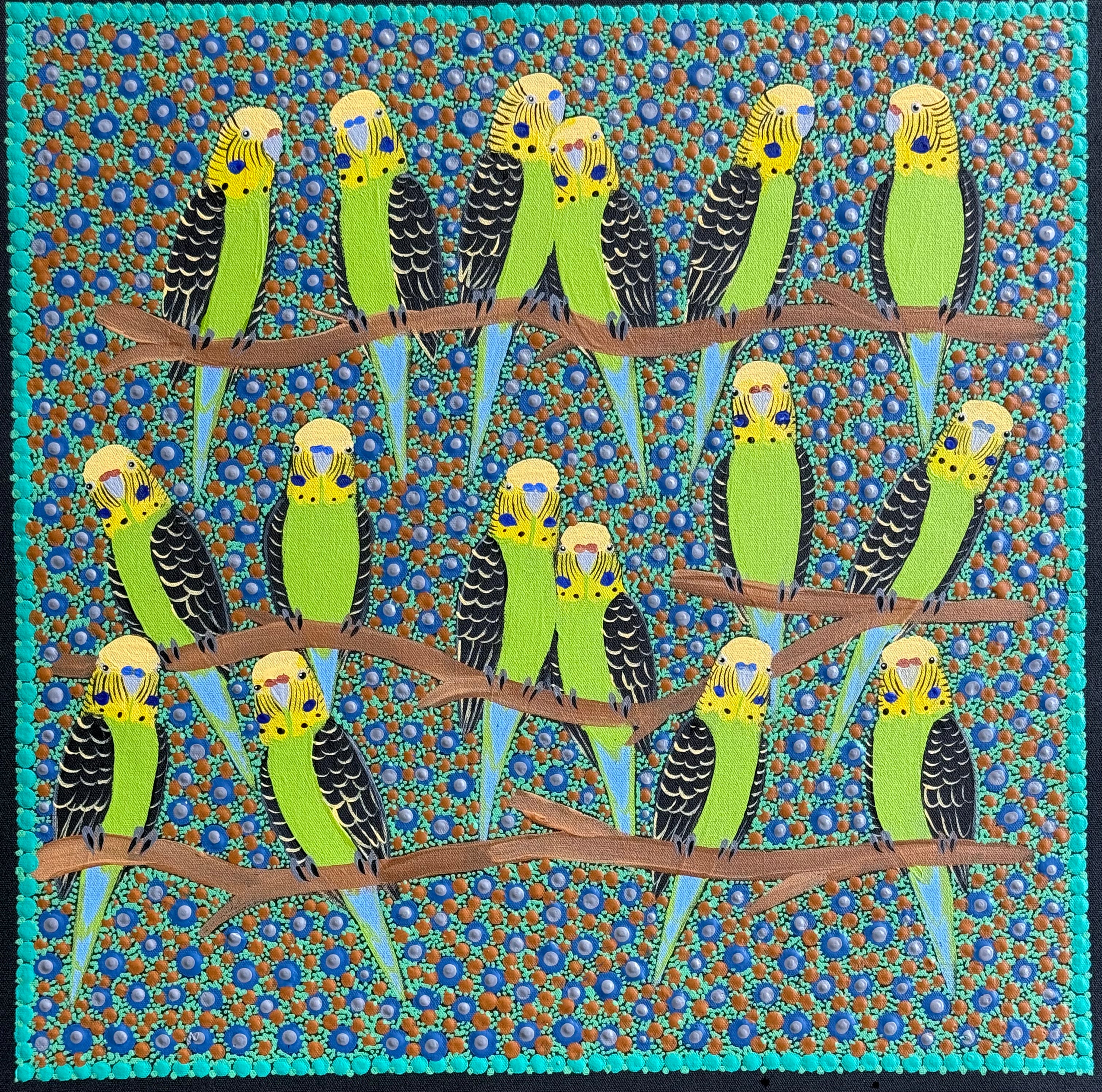 Kathleen Buzzacott - Budgies .88-15