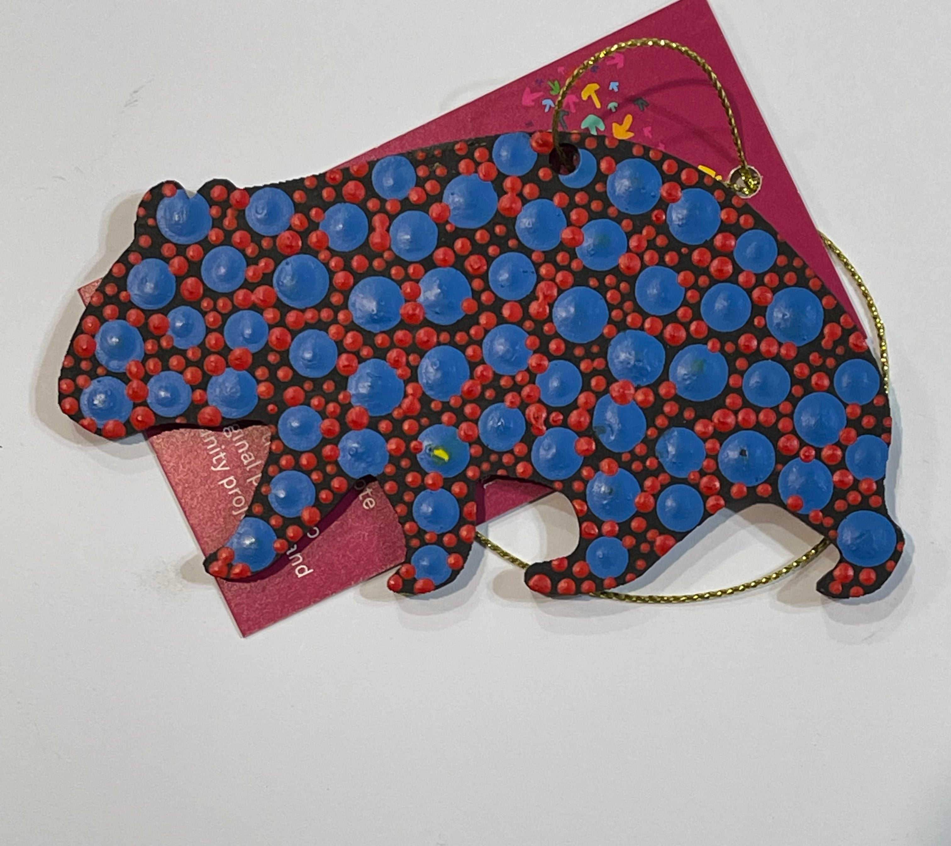 Hand Painted Decoration - Wombat .2