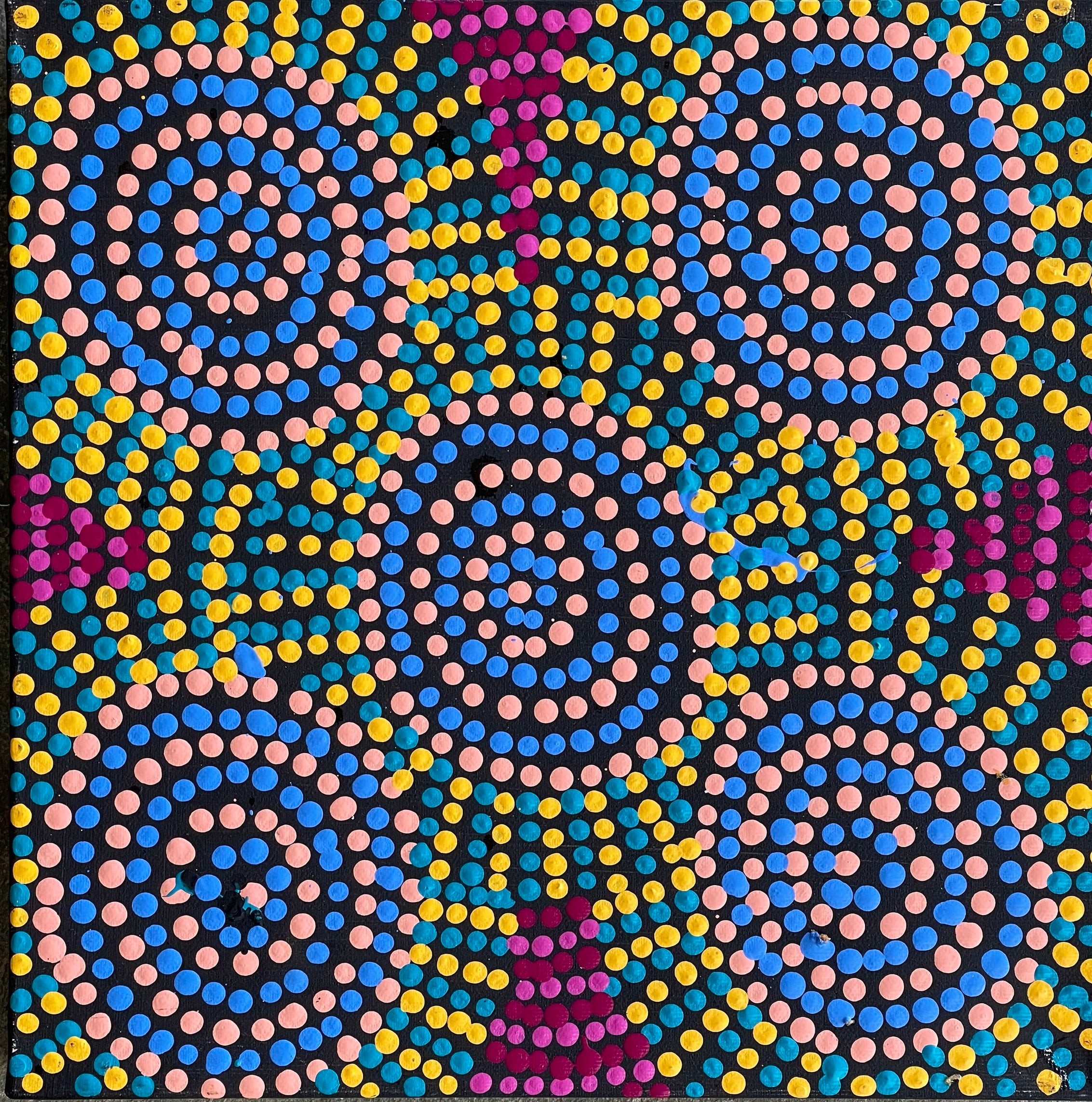 Tina Napangardi Martin - Jintiparnta Jukurrpa (Desert Truffle Dreaming)  Stretched