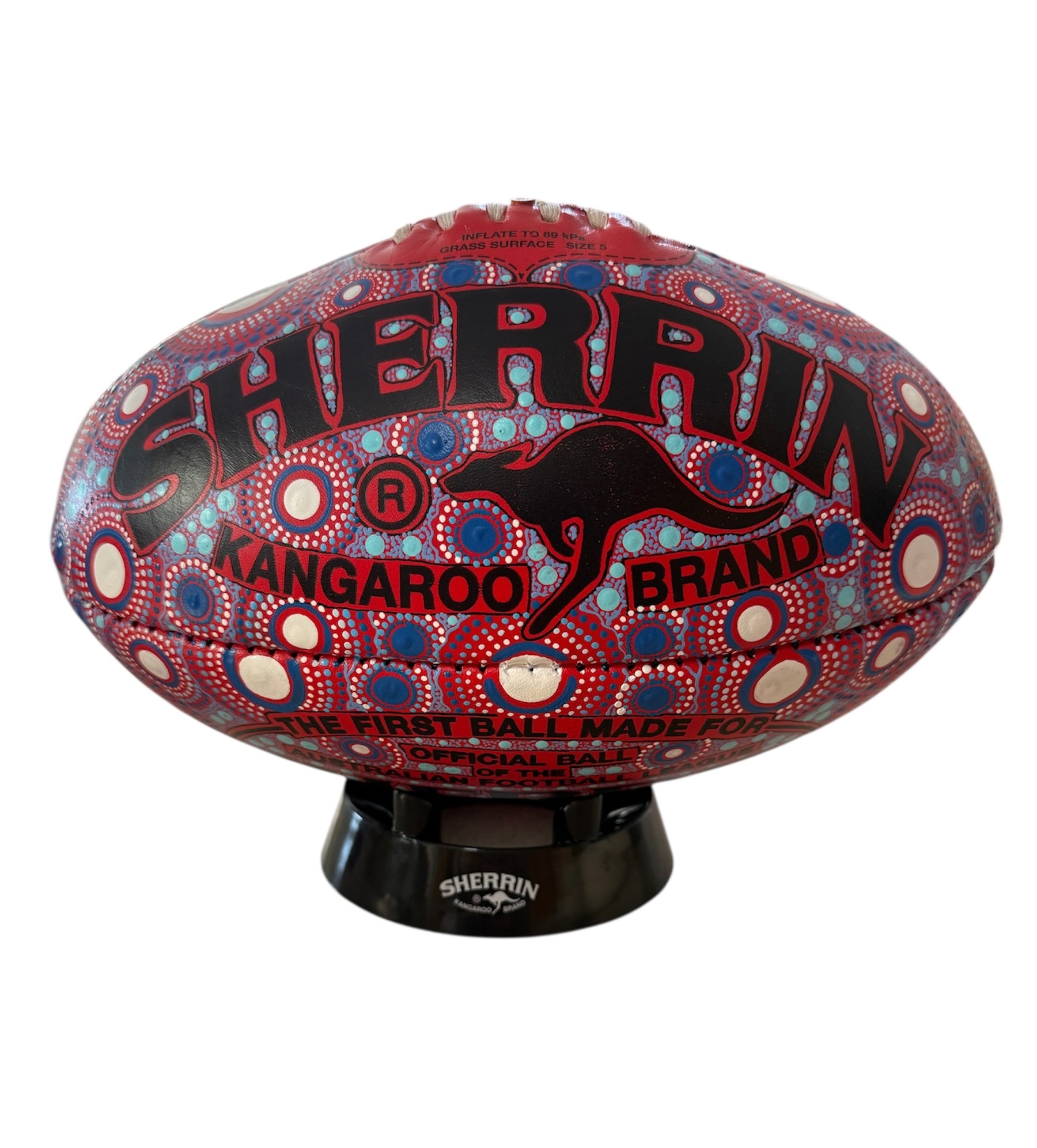 Hand Painted Sherrin Football - Lauren Bloomfield