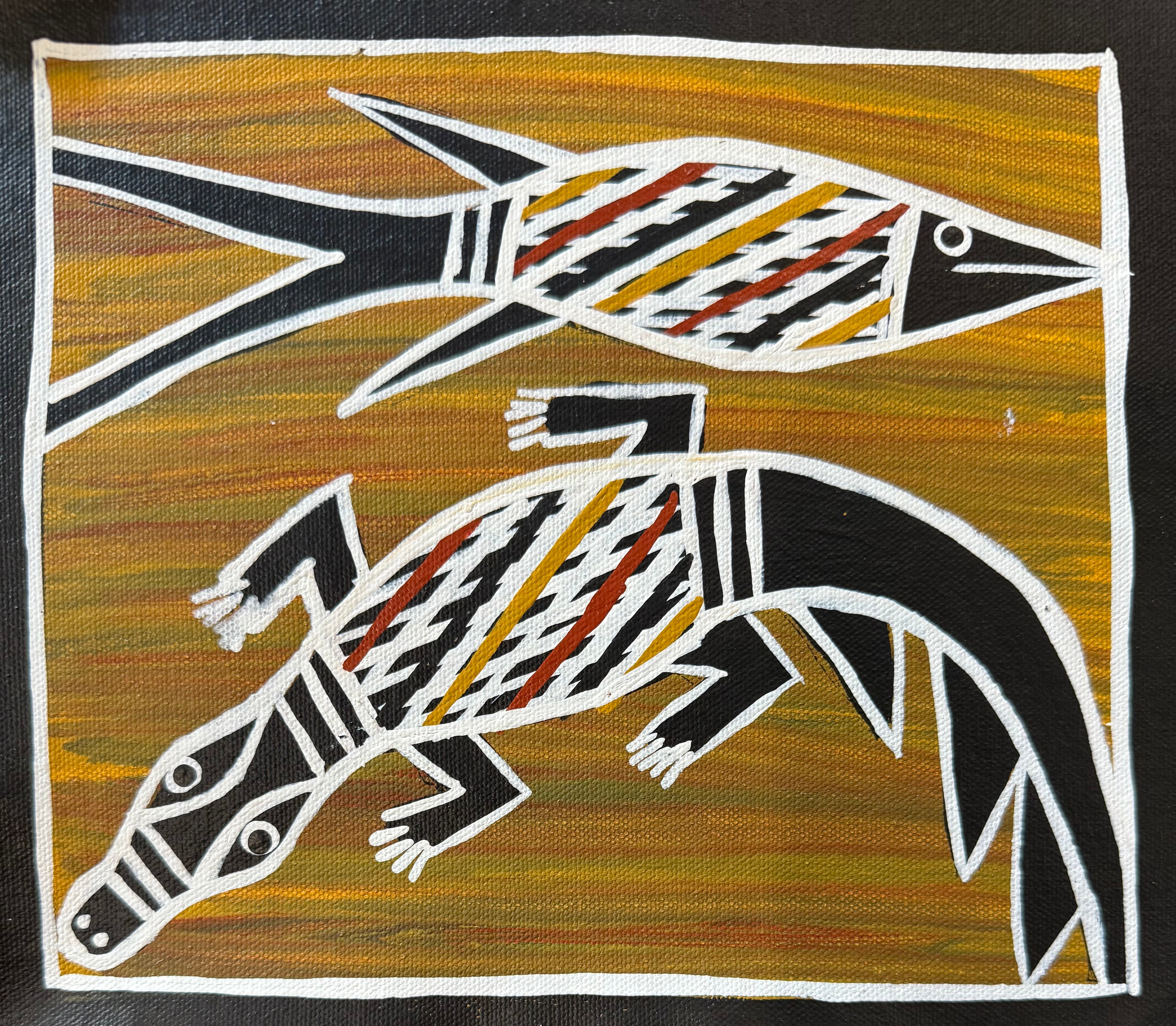 Christine Burarrwanga - Crocodile and Fish .01-21