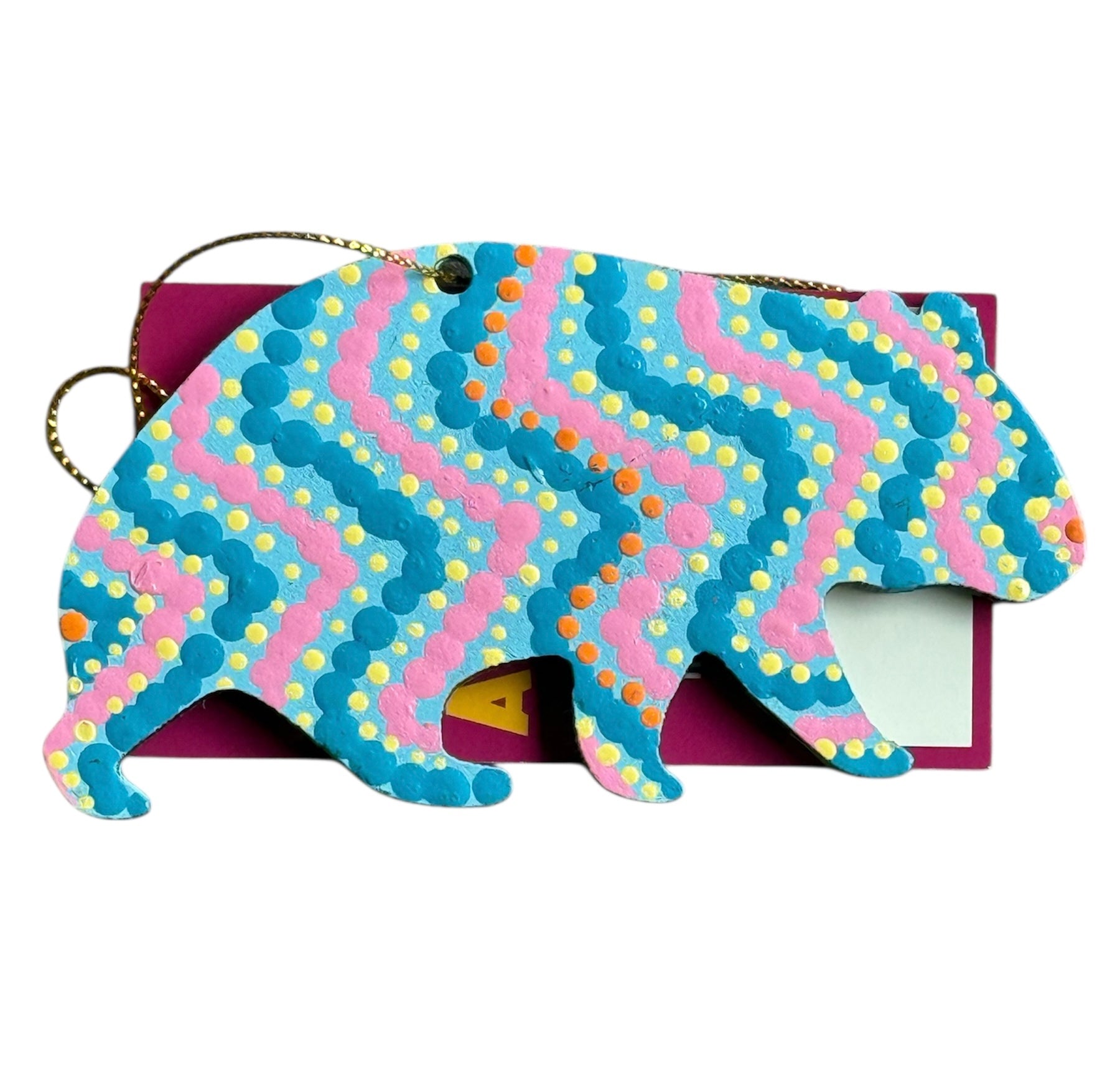 Hand Painted Decoration - Wombat .2