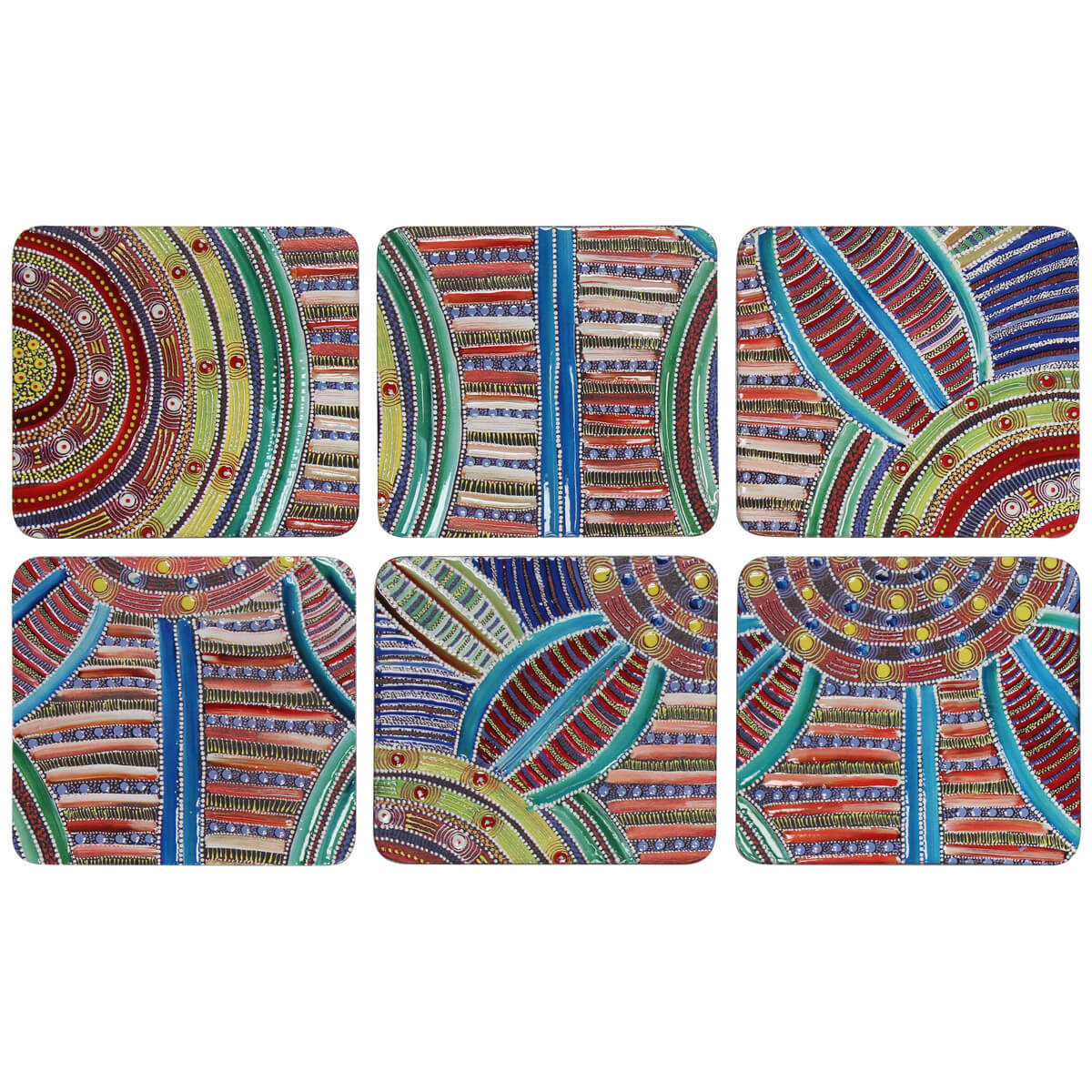 Coasters set of 6 - Cindy Wallace
