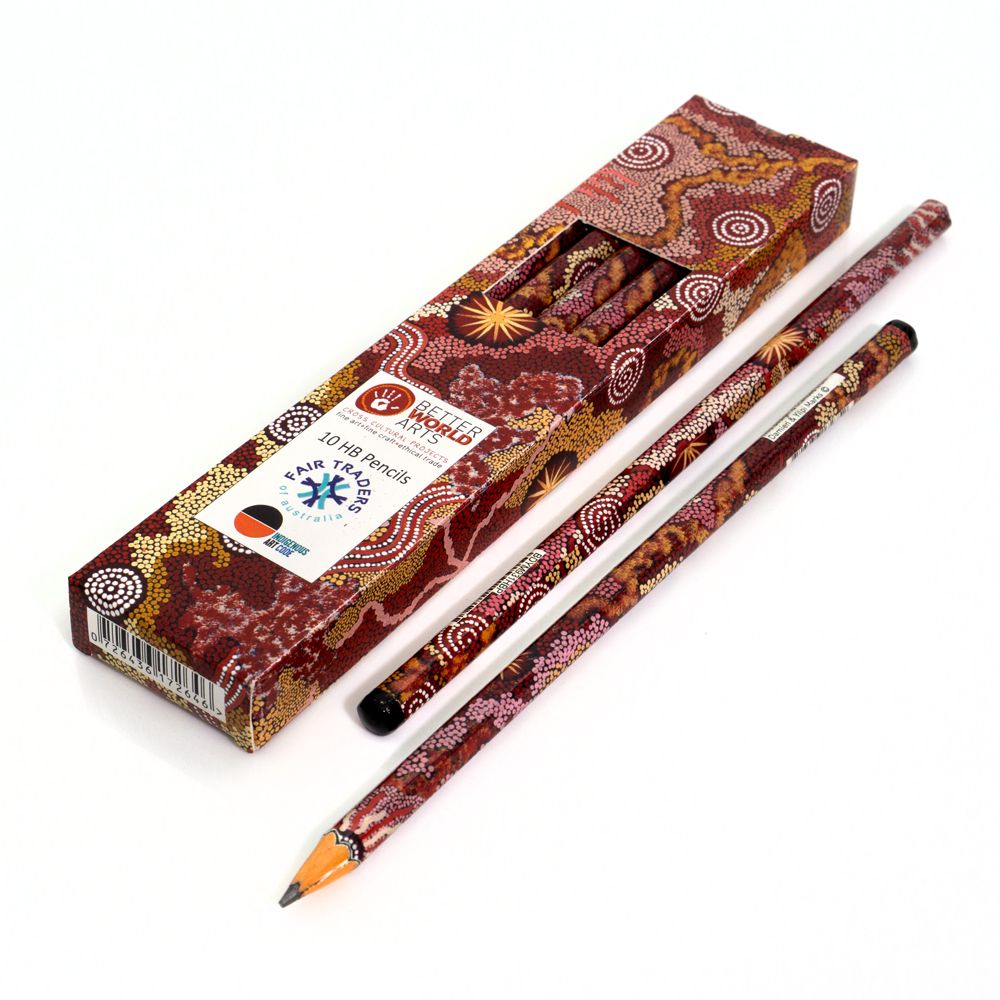 Pencils Box of 10 - Damien & Yilpi Marks