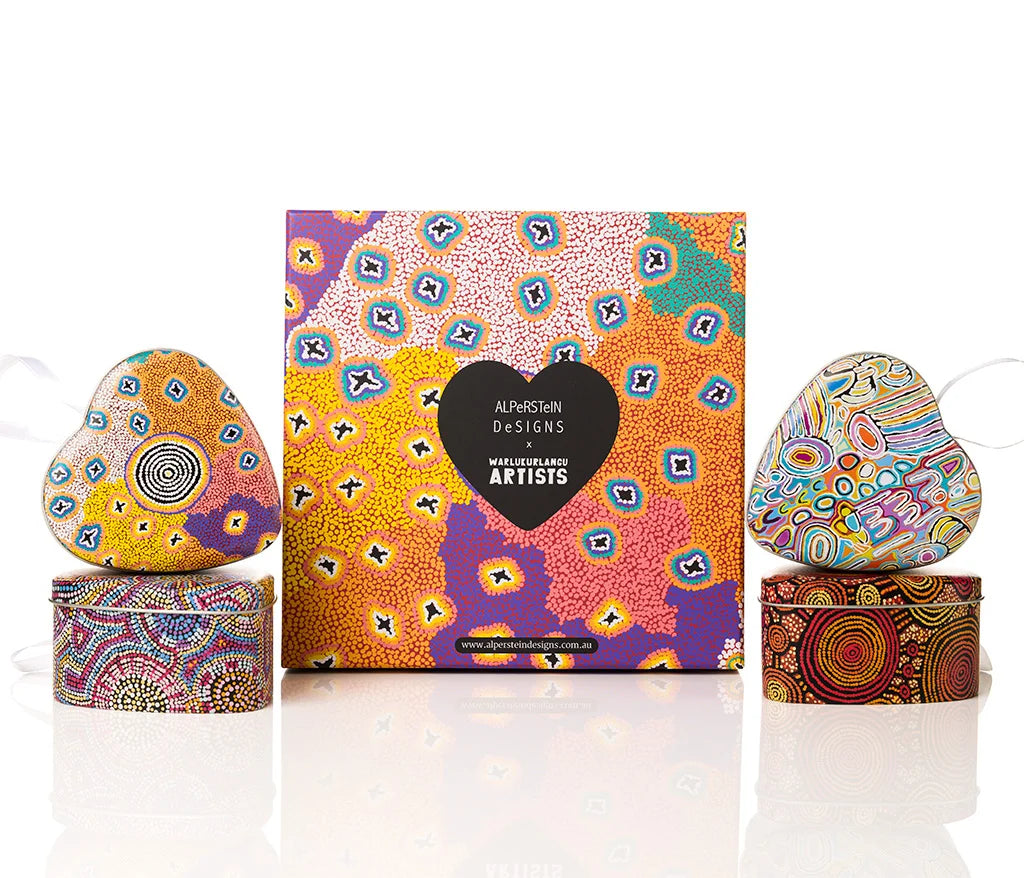 4 Pack Heart Tins