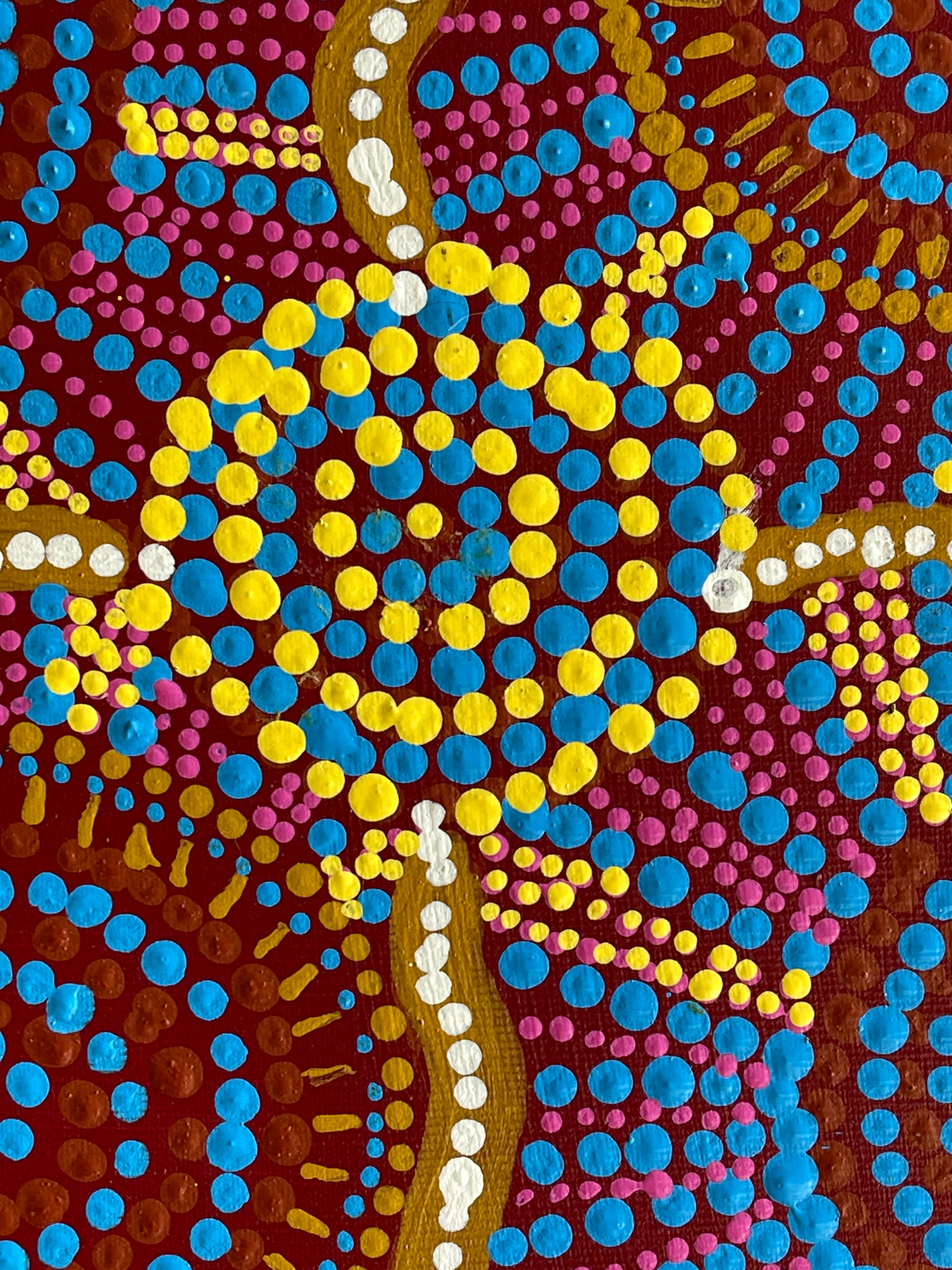 Tina Napangardi Martin - Jintiparnta Jukurrpa (Desert Truffle Dreaming)  Stretched