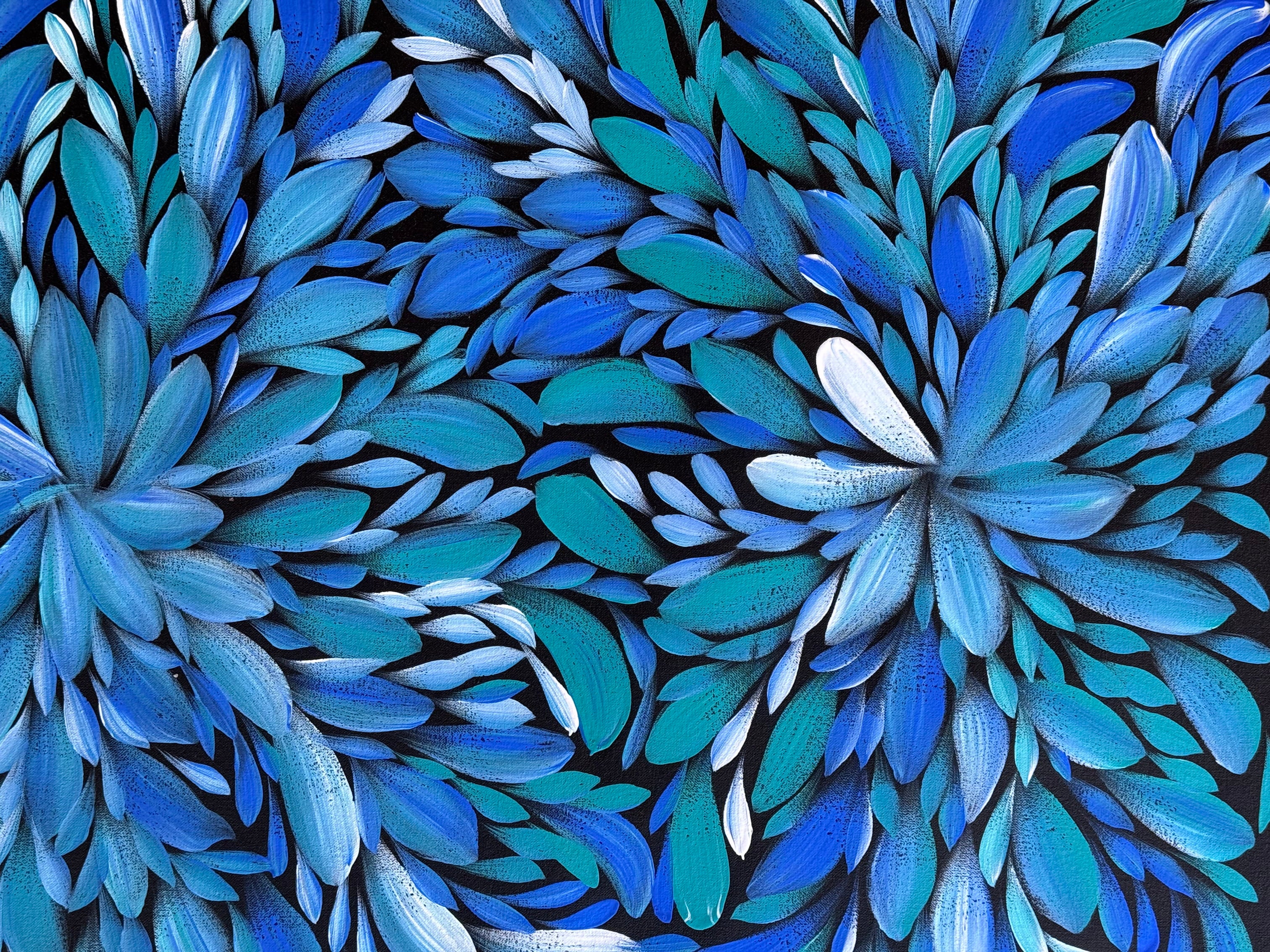 Louise Numina Napananka - Bush Medicine Leaves - 60x124cm .32-3